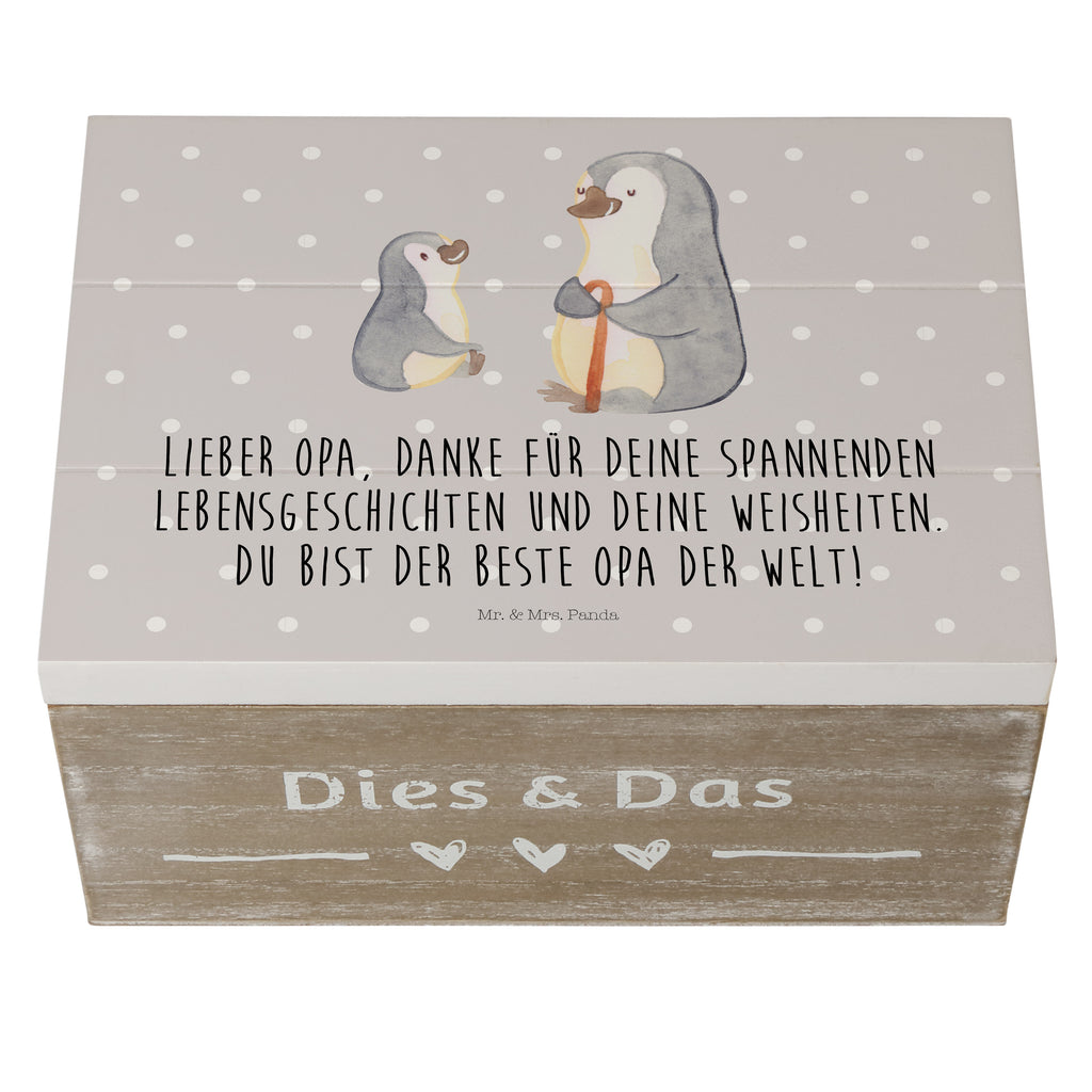 Holzkiste Pinguin Opa Enkel Holzkiste, Kiste, Schatzkiste, Truhe, Schatulle, XXL, Erinnerungsbox, Erinnerungskiste, Dekokiste, Aufbewahrungsbox, Familie, Vatertag, Muttertag, Bruder, Schwester, Mama, Papa, Oma, Opa, Opi, bester Opa, Großvater, Lieblingsopa, Geschenk für Opa