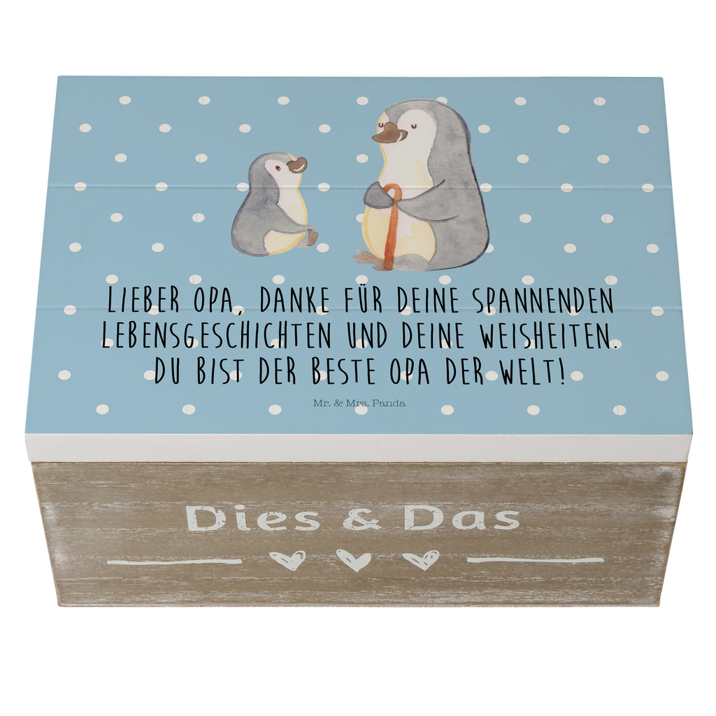 Holzkiste Pinguin Opa Enkel Holzkiste, Kiste, Schatzkiste, Truhe, Schatulle, XXL, Erinnerungsbox, Erinnerungskiste, Dekokiste, Aufbewahrungsbox, Familie, Vatertag, Muttertag, Bruder, Schwester, Mama, Papa, Oma, Opa, Opi, bester Opa, Großvater, Lieblingsopa, Geschenk für Opa