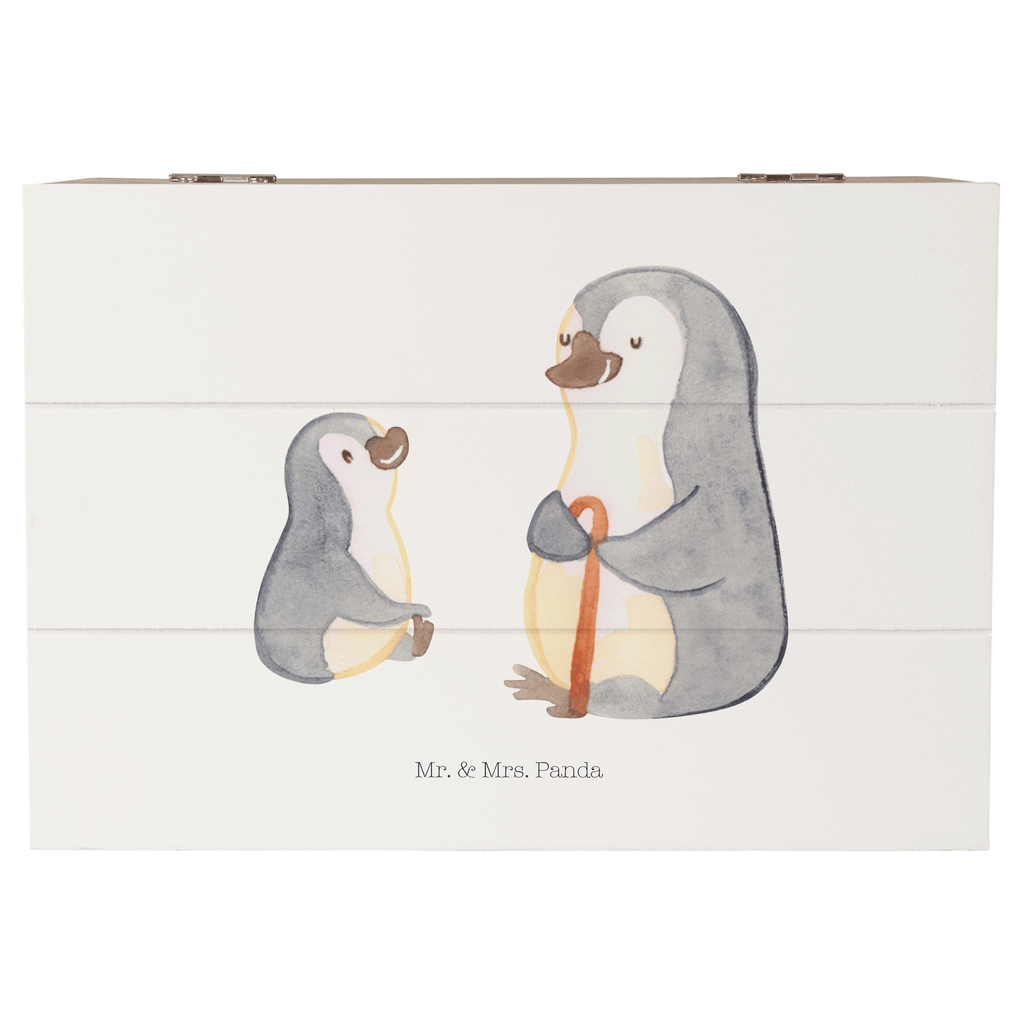 Holzkiste Pinguin Opa Enkel Holzkiste, Kiste, Schatzkiste, Truhe, Schatulle, XXL, Erinnerungsbox, Erinnerungskiste, Dekokiste, Aufbewahrungsbox, Familie, Vatertag, Muttertag, Bruder, Schwester, Mama, Papa, Oma, Opa, Opi, bester Opa, Großvater, Lieblingsopa, Geschenk für Opa