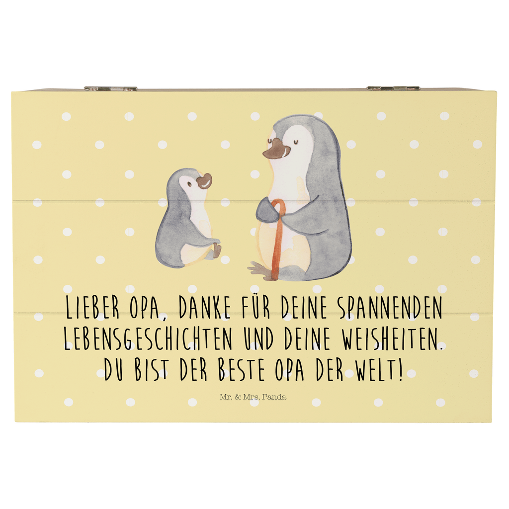 Holzkiste Pinguin Opa Enkel Holzkiste, Kiste, Schatzkiste, Truhe, Schatulle, XXL, Erinnerungsbox, Erinnerungskiste, Dekokiste, Aufbewahrungsbox, Familie, Vatertag, Muttertag, Bruder, Schwester, Mama, Papa, Oma, Opa, Opi, bester Opa, Großvater, Lieblingsopa, Geschenk für Opa