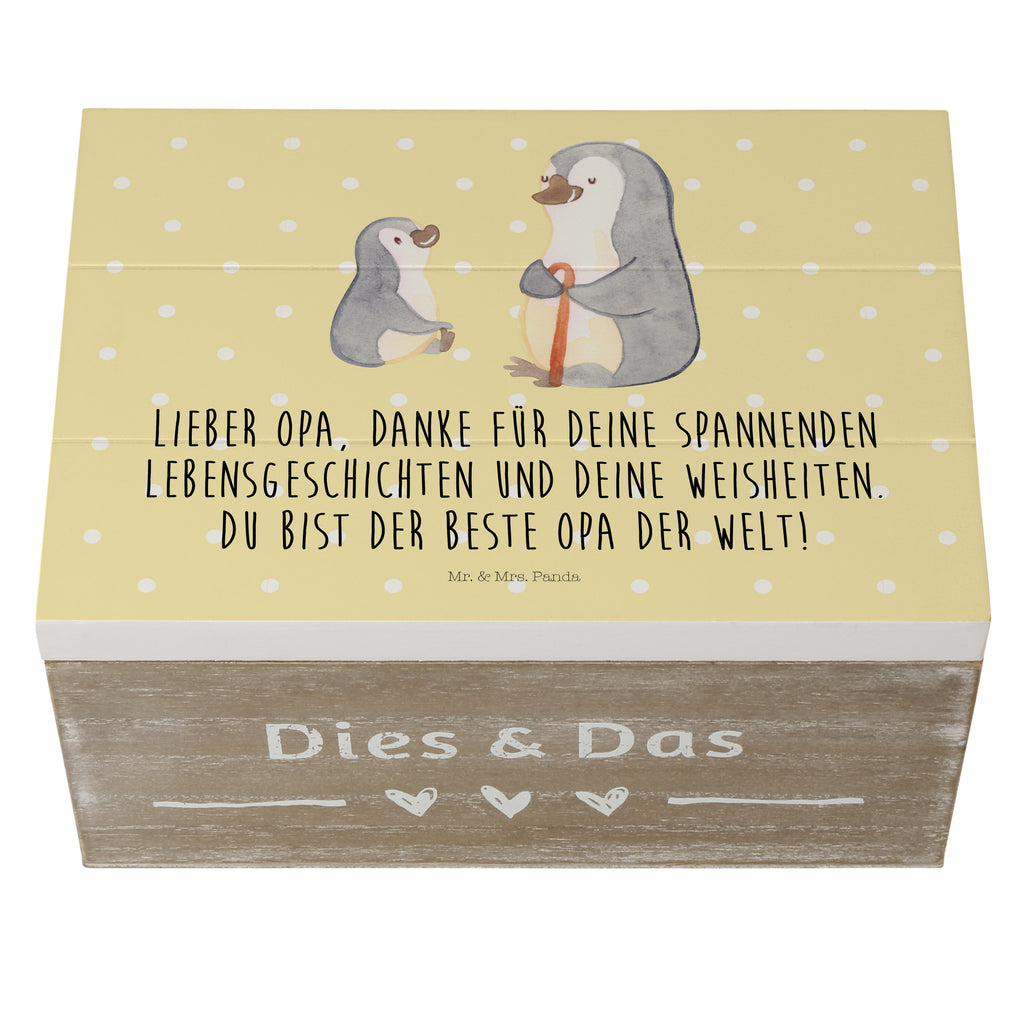 Holzkiste Pinguin Opa Enkel Holzkiste, Kiste, Schatzkiste, Truhe, Schatulle, XXL, Erinnerungsbox, Erinnerungskiste, Dekokiste, Aufbewahrungsbox, Familie, Vatertag, Muttertag, Bruder, Schwester, Mama, Papa, Oma, Opa, Opi, bester Opa, Großvater, Lieblingsopa, Geschenk für Opa