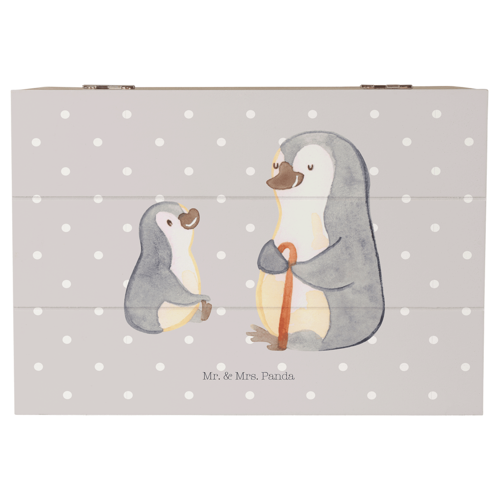 Holzkiste Pinguin Opa Enkel Holzkiste, Kiste, Schatzkiste, Truhe, Schatulle, XXL, Erinnerungsbox, Erinnerungskiste, Dekokiste, Aufbewahrungsbox, Familie, Vatertag, Muttertag, Bruder, Schwester, Mama, Papa, Oma, Opa, Opi, bester Opa, Großvater, Lieblingsopa, Geschenk für Opa