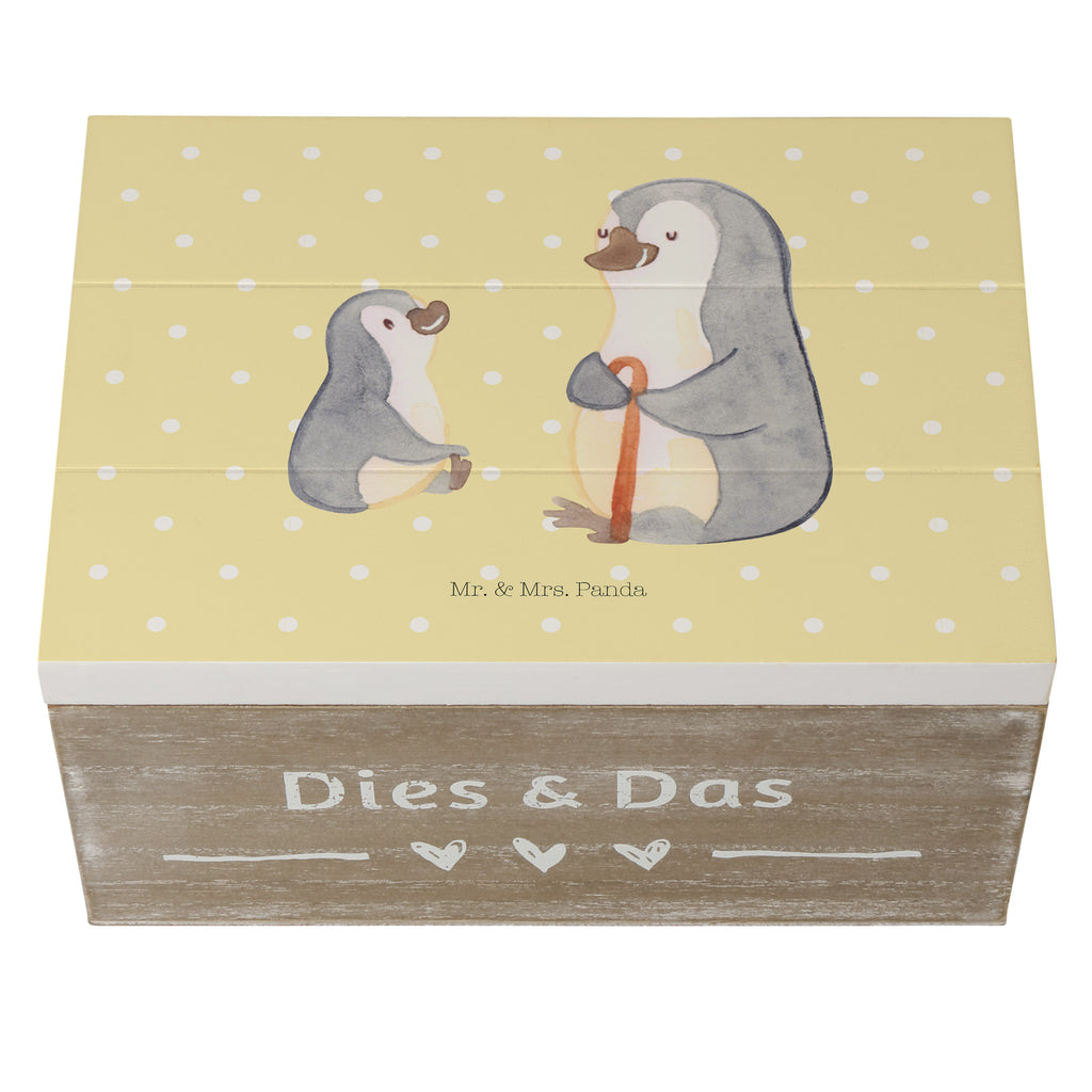 Holzkiste Pinguin Opa Enkel Holzkiste, Kiste, Schatzkiste, Truhe, Schatulle, XXL, Erinnerungsbox, Erinnerungskiste, Dekokiste, Aufbewahrungsbox, Familie, Vatertag, Muttertag, Bruder, Schwester, Mama, Papa, Oma, Opa, Opi, bester Opa, Großvater, Lieblingsopa, Geschenk für Opa