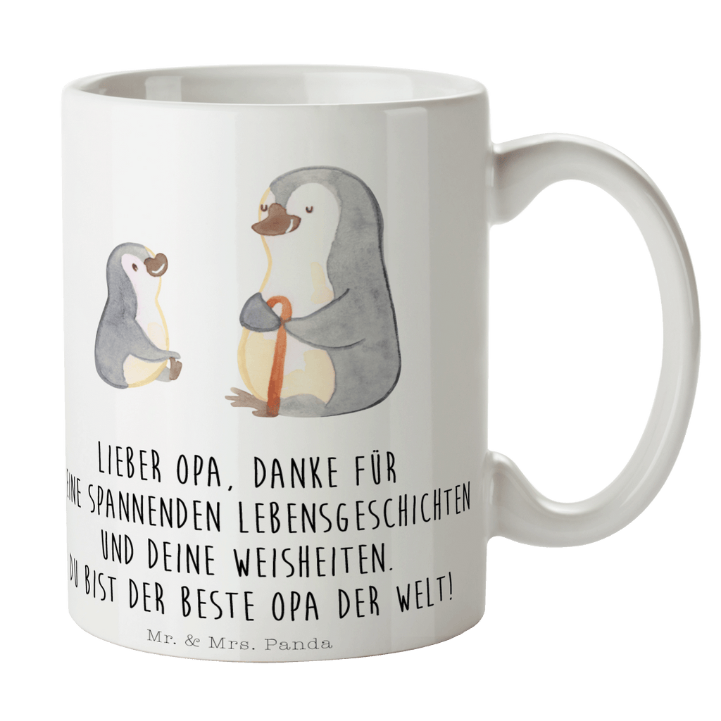 Tasse Pinguin Opa Enkel Opa, Opi, bester Opa, Großvater, Lieblingsopa, Geschenk für Opa Becher, Kaffeetasse, Kaffeebecher, Tee, Frühstück, Büro  Familie, Vatertag, Muttertag, Bruder, Schwester, Mama, Papa, Oma, Opa