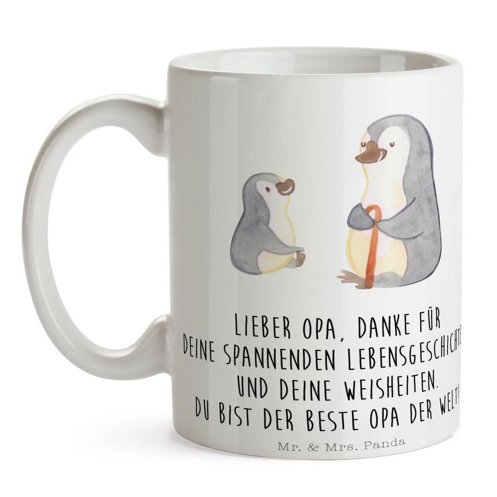 Tasse Pinguin Opa Enkel Opa, Opi, bester Opa, Großvater, Lieblingsopa, Geschenk für Opa Becher, Kaffeetasse, Kaffeebecher, Tee, Frühstück, Büro  Familie, Vatertag, Muttertag, Bruder, Schwester, Mama, Papa, Oma, Opa