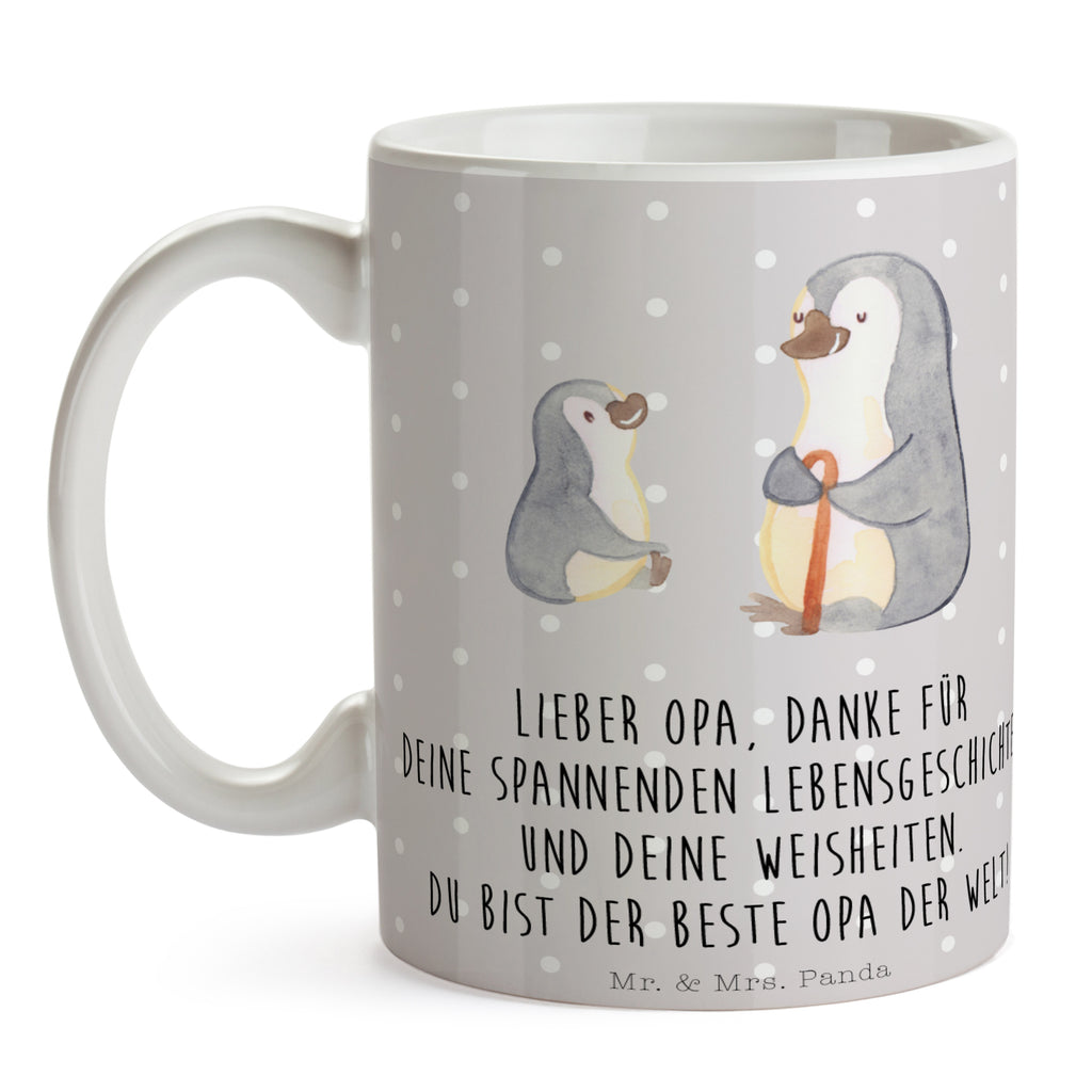 Tasse Pinguin Opa Enkel Opa, Opi, bester Opa, Großvater, Lieblingsopa, Geschenk für Opa Becher, Kaffeetasse, Kaffeebecher, Tee, Frühstück, Büro  Familie, Vatertag, Muttertag, Bruder, Schwester, Mama, Papa, Oma, Opa
