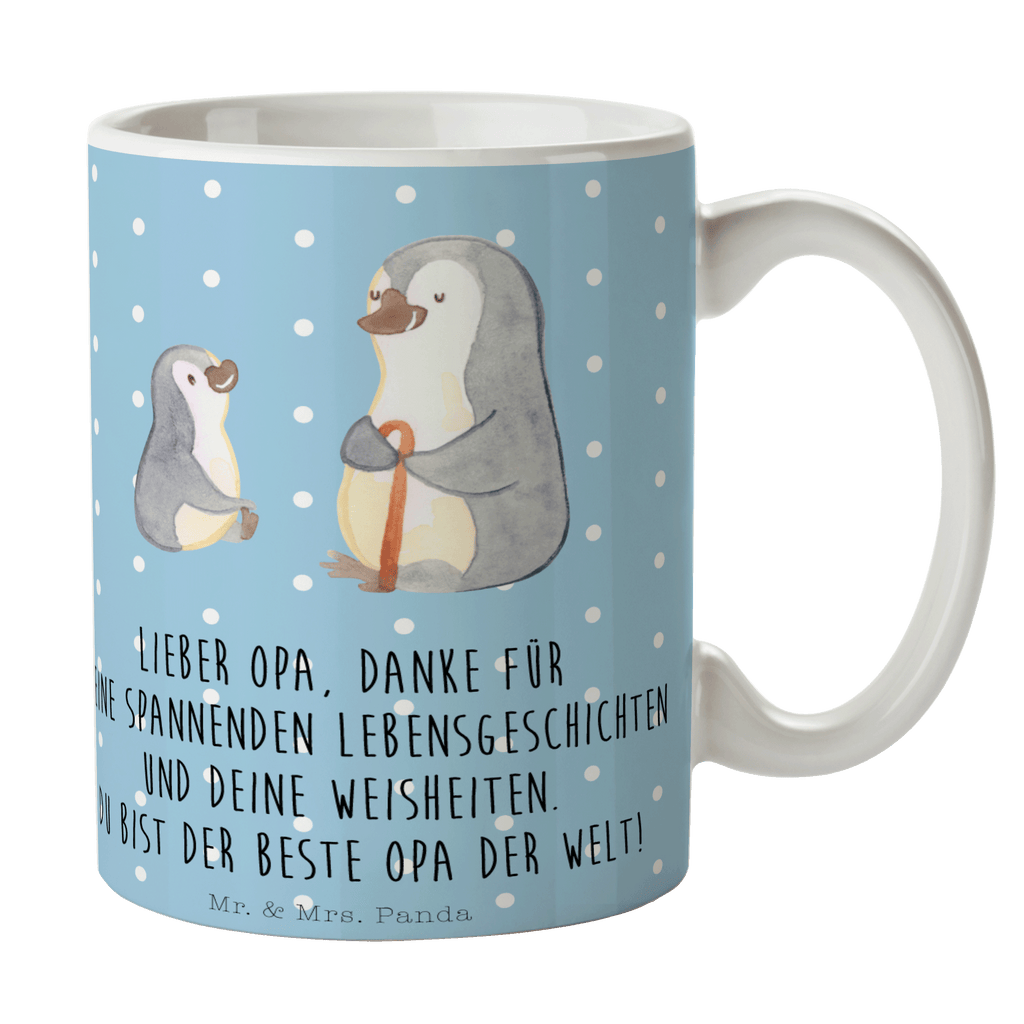 Tasse Pinguin Opa Enkel Opa, Opi, bester Opa, Großvater, Lieblingsopa, Geschenk für Opa Becher, Kaffeetasse, Kaffeebecher, Tee, Frühstück, Büro  Familie, Vatertag, Muttertag, Bruder, Schwester, Mama, Papa, Oma, Opa