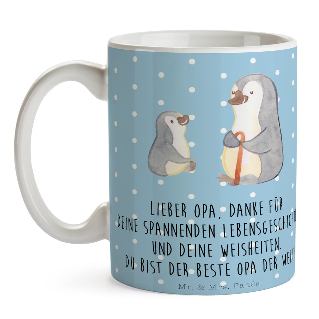 Tasse Pinguin Opa Enkel Opa, Opi, bester Opa, Großvater, Lieblingsopa, Geschenk für Opa Becher, Kaffeetasse, Kaffeebecher, Tee, Frühstück, Büro  Familie, Vatertag, Muttertag, Bruder, Schwester, Mama, Papa, Oma, Opa