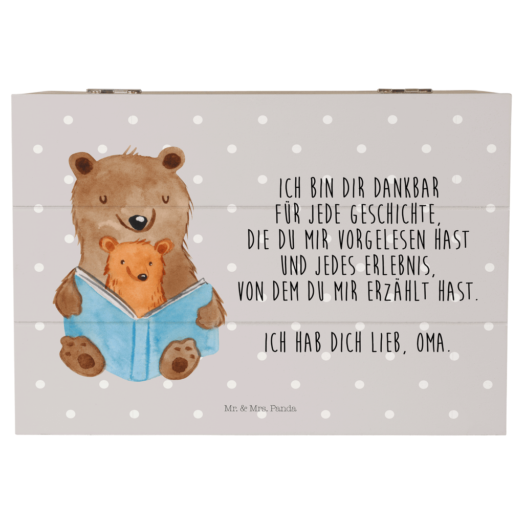 Holzkiste Bären Buch Holzkiste, Kiste, Schatzkiste, Truhe, Schatulle, XXL, Erinnerungsbox, Erinnerungskiste, Dekokiste, Aufbewahrungsbox, Familie, Vatertag, Muttertag, Bruder, Schwester, Mama, Papa, Oma, Opa, Omi, Großmutter, beste Oma, Lieblingsoma, Geschichtenerzähler