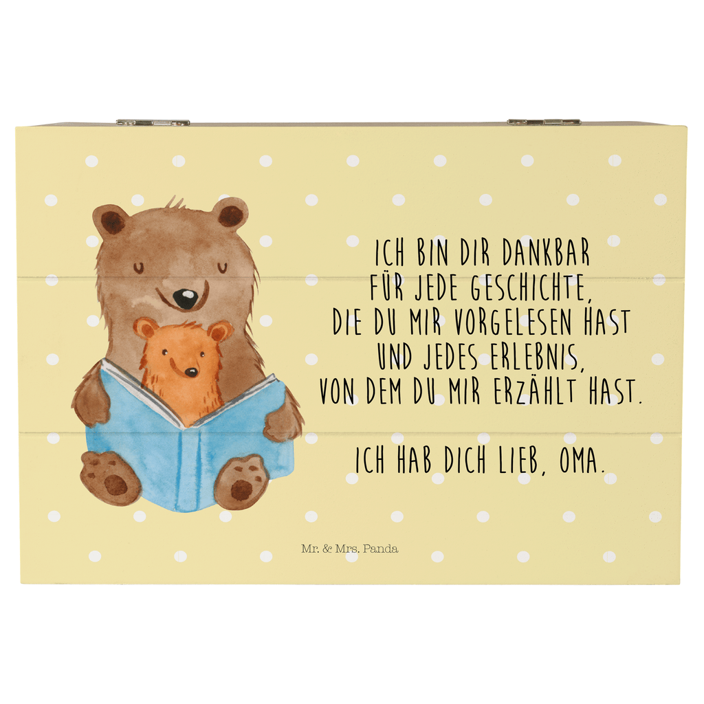 Holzkiste Bären Buch Holzkiste, Kiste, Schatzkiste, Truhe, Schatulle, XXL, Erinnerungsbox, Erinnerungskiste, Dekokiste, Aufbewahrungsbox, Familie, Vatertag, Muttertag, Bruder, Schwester, Mama, Papa, Oma, Opa, Omi, Großmutter, beste Oma, Lieblingsoma, Geschichtenerzähler