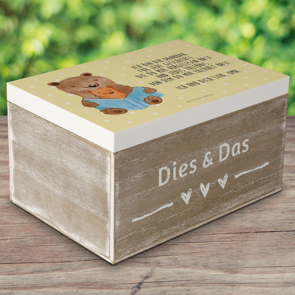 Holzkiste Bären Buch Holzkiste, Kiste, Schatzkiste, Truhe, Schatulle, XXL, Erinnerungsbox, Erinnerungskiste, Dekokiste, Aufbewahrungsbox, Familie, Vatertag, Muttertag, Bruder, Schwester, Mama, Papa, Oma, Opa, Omi, Großmutter, beste Oma, Lieblingsoma, Geschichtenerzähler