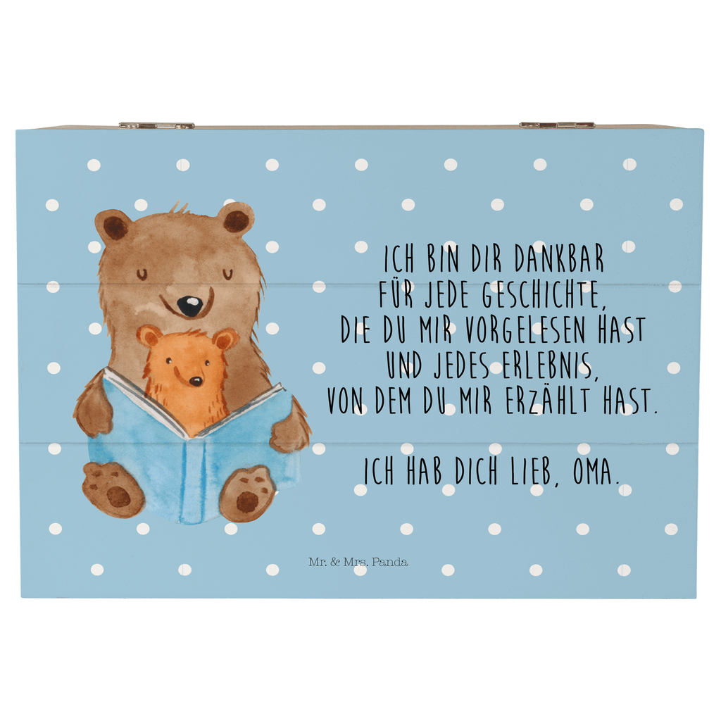 Holzkiste Bären Buch Holzkiste, Kiste, Schatzkiste, Truhe, Schatulle, XXL, Erinnerungsbox, Erinnerungskiste, Dekokiste, Aufbewahrungsbox, Familie, Vatertag, Muttertag, Bruder, Schwester, Mama, Papa, Oma, Opa, Omi, Großmutter, beste Oma, Lieblingsoma, Geschichtenerzähler