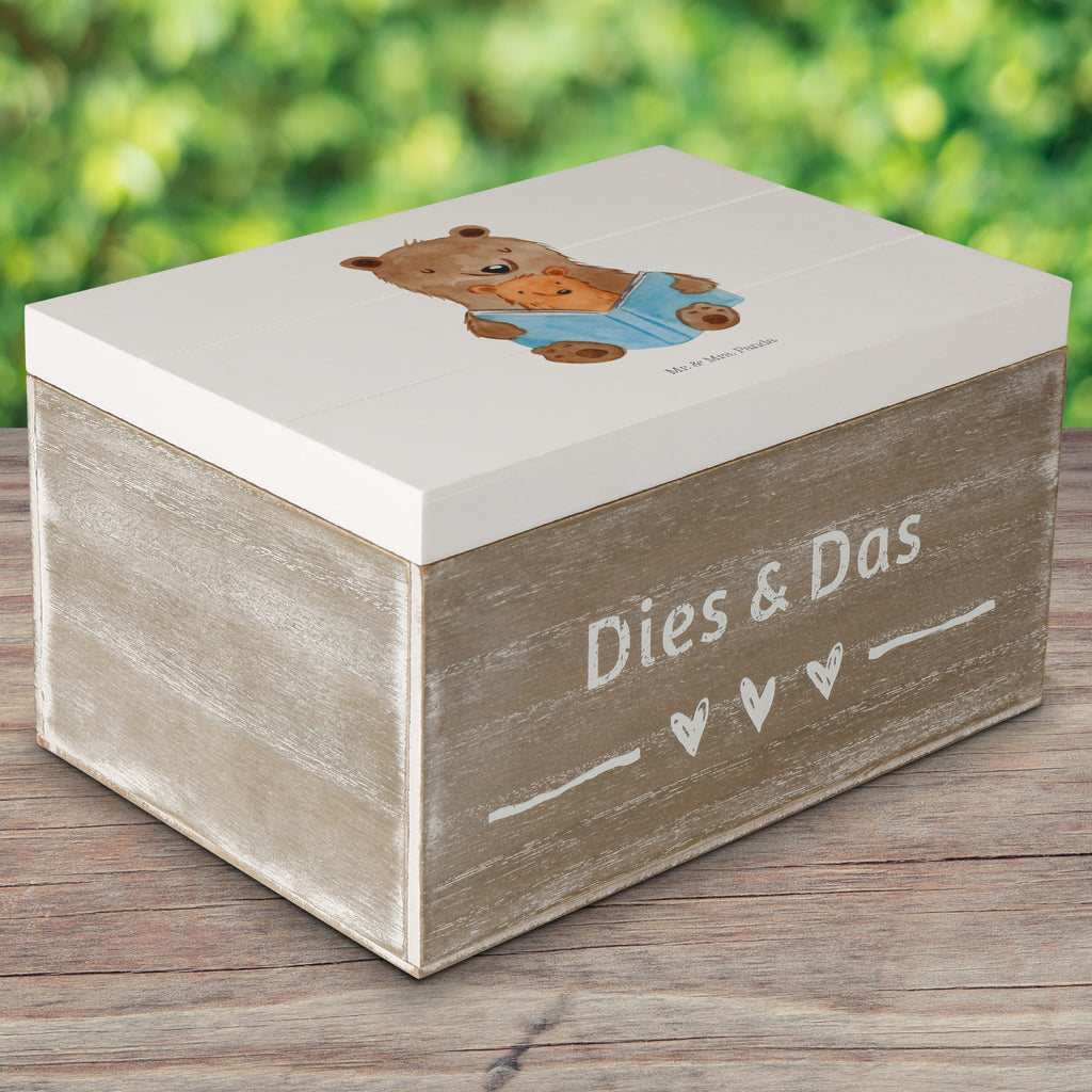 Holzkiste Bären Buch Holzkiste, Kiste, Schatzkiste, Truhe, Schatulle, XXL, Erinnerungsbox, Erinnerungskiste, Dekokiste, Aufbewahrungsbox, Familie, Vatertag, Muttertag, Bruder, Schwester, Mama, Papa, Oma, Opa, Omi, Großmutter, beste Oma, Lieblingsoma, Geschichtenerzähler