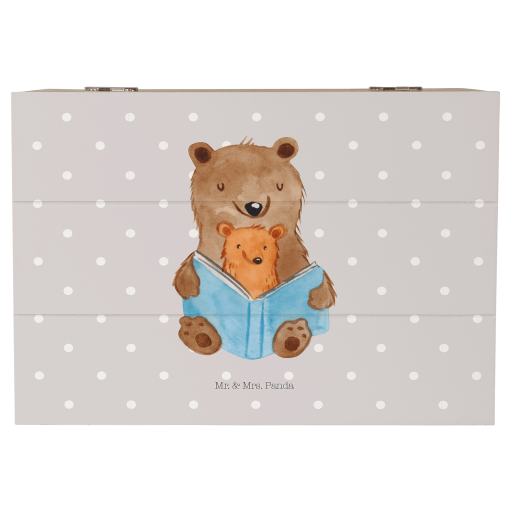 Holzkiste Bären Buch Holzkiste, Kiste, Schatzkiste, Truhe, Schatulle, XXL, Erinnerungsbox, Erinnerungskiste, Dekokiste, Aufbewahrungsbox, Familie, Vatertag, Muttertag, Bruder, Schwester, Mama, Papa, Oma, Opa, Omi, Großmutter, beste Oma, Lieblingsoma, Geschichtenerzähler
