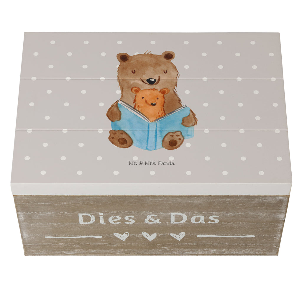 Holzkiste Bären Buch Holzkiste, Kiste, Schatzkiste, Truhe, Schatulle, XXL, Erinnerungsbox, Erinnerungskiste, Dekokiste, Aufbewahrungsbox, Familie, Vatertag, Muttertag, Bruder, Schwester, Mama, Papa, Oma, Opa, Omi, Großmutter, beste Oma, Lieblingsoma, Geschichtenerzähler