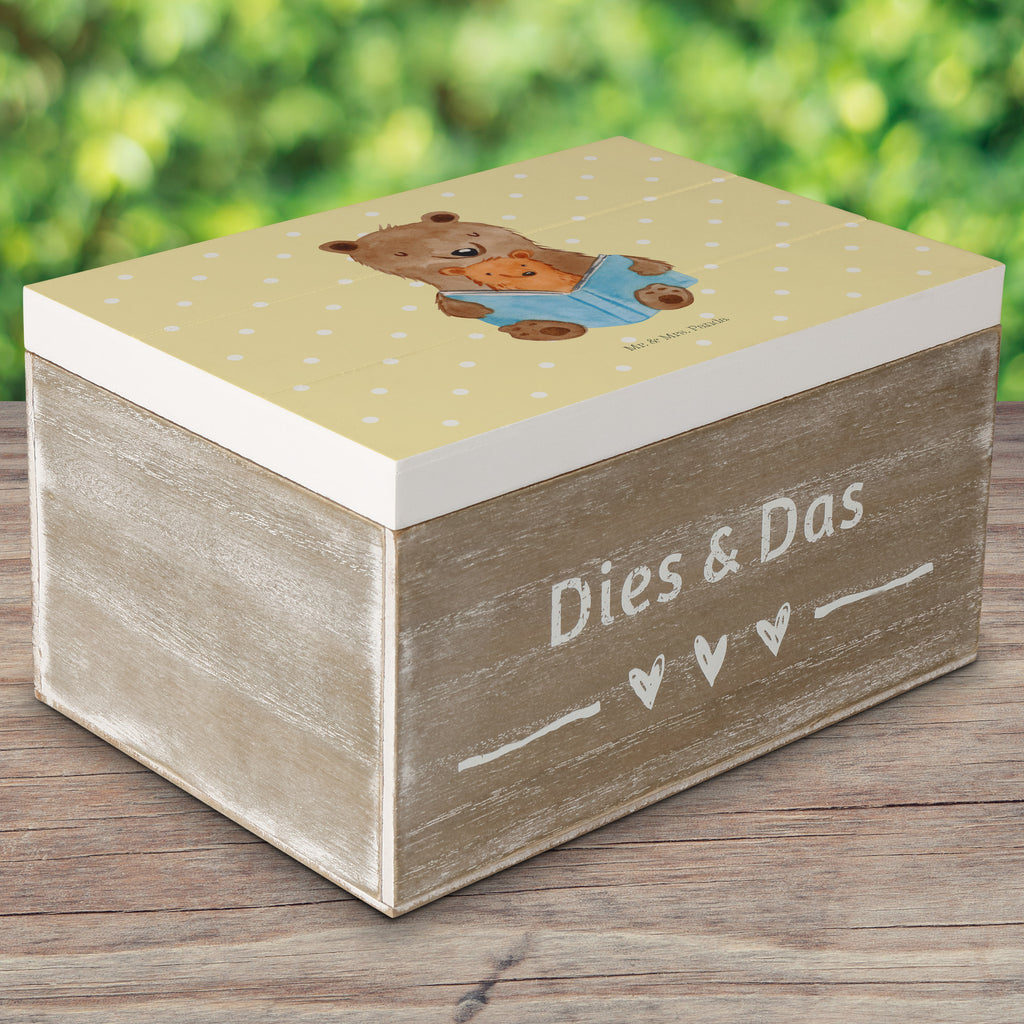 Holzkiste Bären Buch Holzkiste, Kiste, Schatzkiste, Truhe, Schatulle, XXL, Erinnerungsbox, Erinnerungskiste, Dekokiste, Aufbewahrungsbox, Familie, Vatertag, Muttertag, Bruder, Schwester, Mama, Papa, Oma, Opa, Omi, Großmutter, beste Oma, Lieblingsoma, Geschichtenerzähler