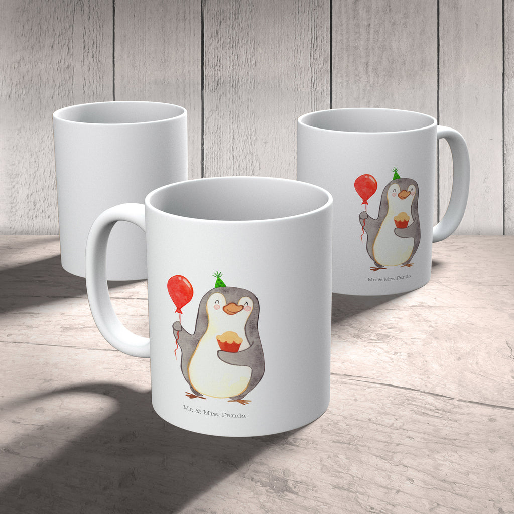 Tasse Pinguin Geburtstag Geburtstag, Party, Feiern, Geschenk, Geschenke, Torte, Kuchen Becher, Kaffeetasse, Kaffeebecher, Tee, Frühstück, Büro  Geburtstag, Geburtstagsgeschenk, Geschenk