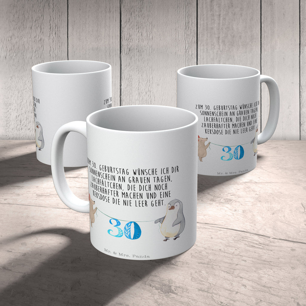 Tasse 30. Geburtstag Maus Pinguin Geburtstag, Party, Feiern, Torte, Kuchen, Geschenk Becher, Kaffeetasse, Kaffeebecher, Tee, Frühstück, Büro  Geburtstag, Geburtstagsgeschenk, Geschenk