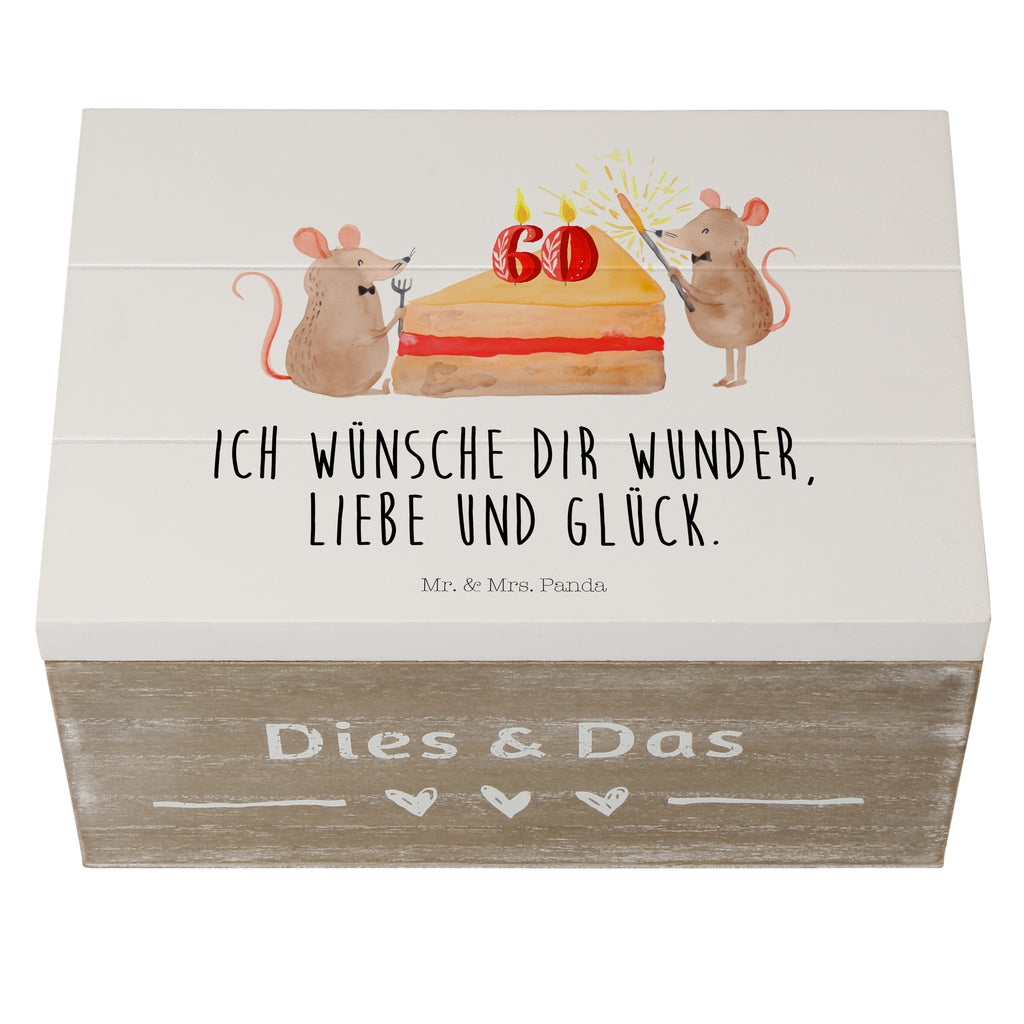 Holzkiste 60. Geburtstag Mäuse Kuchen Holzkiste, Kiste, Schatzkiste, Truhe, Schatulle, XXL, Erinnerungsbox, Erinnerungskiste, Dekokiste, Aufbewahrungsbox, Geburtstag, Geburtstagsgeschenk, Geschenk, Maus, Geburtstage, Happy Birthday, Geburtstagsfeier