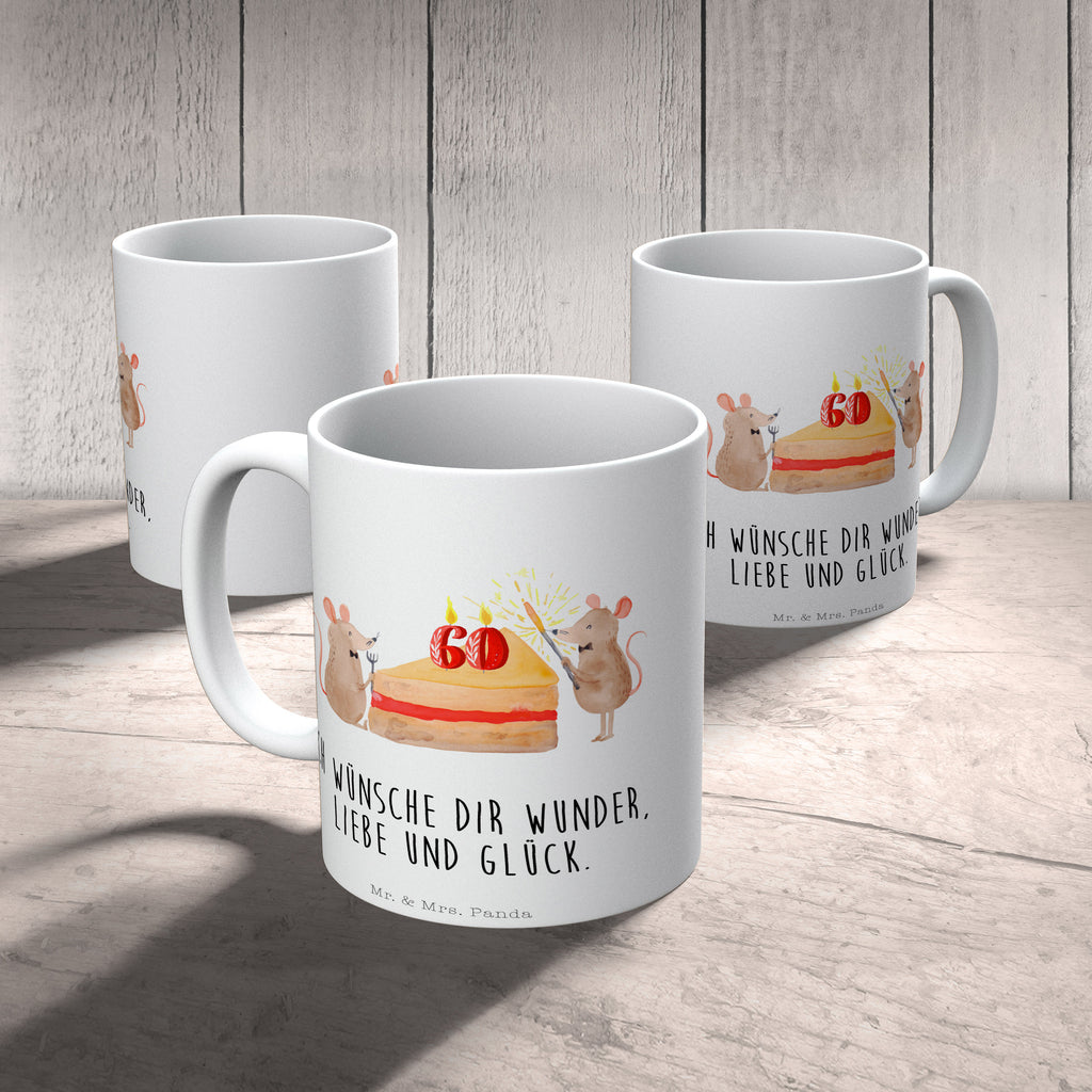 Tasse 60. Geburtstag Mäuse Kuchen Maus, Geburtstag, Geburtstage, Happy Birthday, Geburtstagsgeschenk, Geschenk, Geburtstagsfeier Becher, Kaffeetasse, Kaffeebecher, Tee, Frühstück, Büro  Geburtstag, Geburtstagsgeschenk, Geschenk
