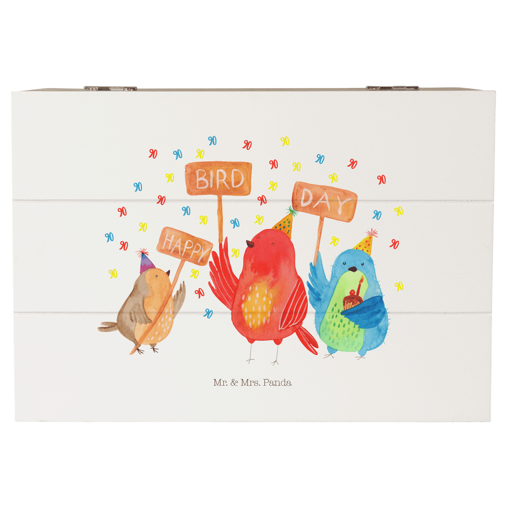 Holzkiste 90. Geburtstag Happy Bird Day Holzkiste, Kiste, Schatzkiste, Truhe, Schatulle, XXL, Erinnerungsbox, Erinnerungskiste, Dekokiste, Aufbewahrungsbox, Geburtstag, Geburtstagsgeschenk, Geschenk, zum, Feier, für Geburtstagsgeschenk, Mitbringsel
