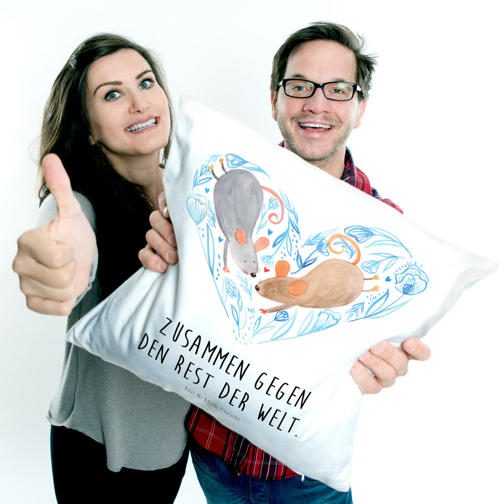 40x40 Kissen Hochzeit Mäuse Herz Kissenhülle, Kopfkissen, Sofakissen, Dekokissen, Motivkissen, Hochzeit, Hochzeitsgeschenk, Ehe, Hochzeitsfeier, Trauung, Trauungsgeschenk, Hochzeitskarte, Verlobungsfeier, Verlobungsgeschenk, Hochzeitsgeschenkideen, Hochzeitsgeschenke für Brautpaar, Maus, Mäuse, Paar, Liebe, Freund, Freundin, Paargeschenk