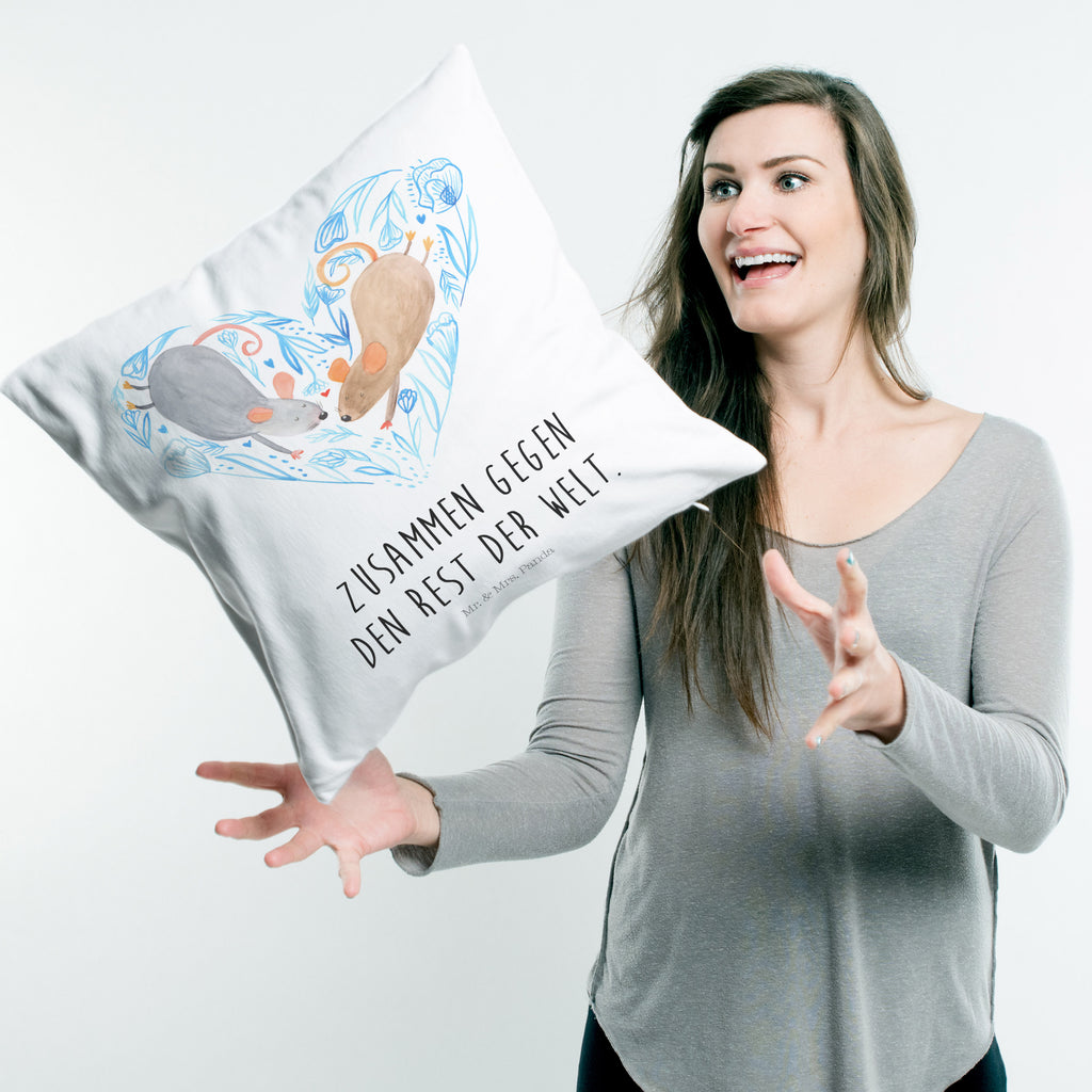 40x40 Kissen Hochzeit Mäuse Herz Kissenhülle, Kopfkissen, Sofakissen, Dekokissen, Motivkissen, Hochzeit, Hochzeitsgeschenk, Ehe, Hochzeitsfeier, Trauung, Trauungsgeschenk, Hochzeitskarte, Verlobungsfeier, Verlobungsgeschenk, Hochzeitsgeschenkideen, Hochzeitsgeschenke für Brautpaar, Maus, Mäuse, Paar, Liebe, Freund, Freundin, Paargeschenk