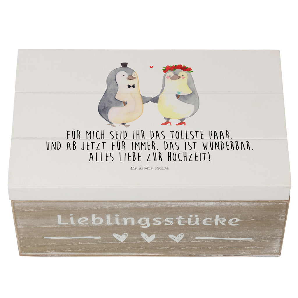 Holzkiste Hochzeitspaar Pinguin Holzkiste, Kiste, Schatzkiste, Truhe, Schatulle, XXL, Erinnerungsbox, Erinnerungskiste, Dekokiste, Aufbewahrungsbox, Hochzeit, Hochzeitsgeschenk, Ehe, Hochzeitsfeier, Trauung, Trauungsgeschenk, Hochzeitskarte, Verlobungsfeier, Verlobungsgeschenk, Hochzeitsgeschenkideen, Hochzeitsgeschenke für Brautpaar, Pinguin, Pinguine, Hochzeitstag, geschenkidee Hochzeit, Gastgeschenk