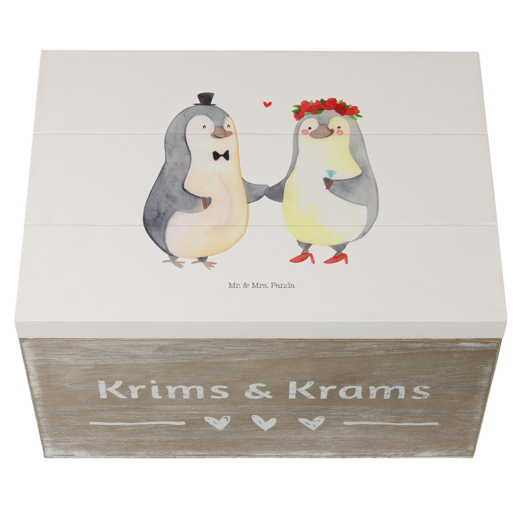 Holzkiste Hochzeitspaar Pinguin Holzkiste, Kiste, Schatzkiste, Truhe, Schatulle, XXL, Erinnerungsbox, Erinnerungskiste, Dekokiste, Aufbewahrungsbox, Hochzeit, Hochzeitsgeschenk, Ehe, Hochzeitsfeier, Trauung, Trauungsgeschenk, Hochzeitskarte, Verlobungsfeier, Verlobungsgeschenk, Hochzeitsgeschenkideen, Hochzeitsgeschenke für Brautpaar, Pinguin, Pinguine, Hochzeitstag, geschenkidee Hochzeit, Gastgeschenk