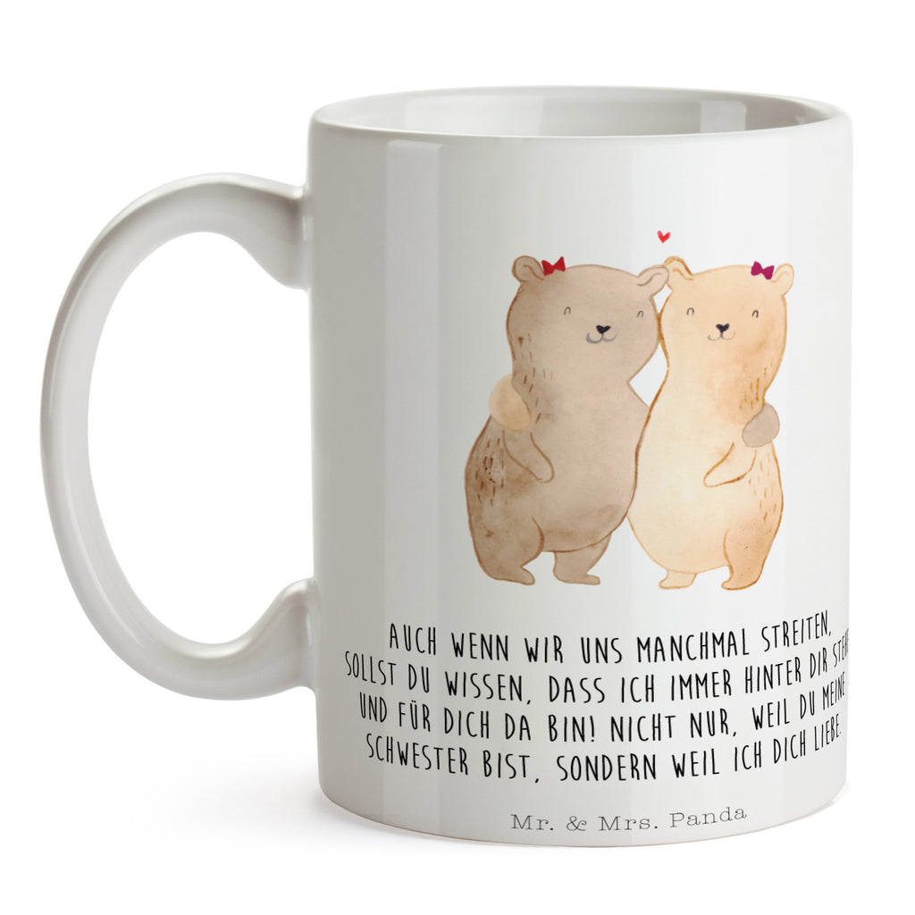 Tasse Bären Schwestern Schwester Becher, Kaffeetasse, Kaffeebecher, Tee, Frühstück, Büro  Familie, Vatertag, Muttertag, Bruder, Schwester, Mama, Papa, Oma, Opa