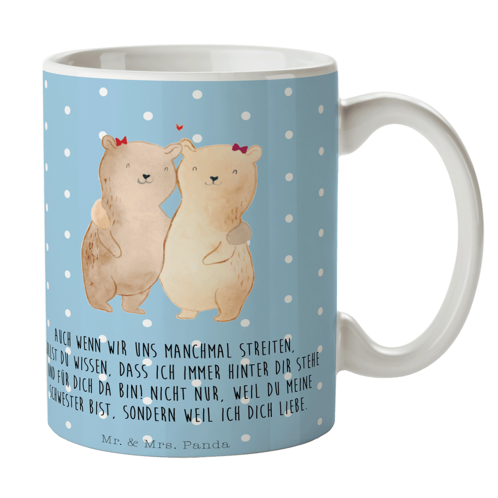 Tasse Bären Schwestern Schwester Becher, Kaffeetasse, Kaffeebecher, Tee, Frühstück, Büro  Familie, Vatertag, Muttertag, Bruder, Schwester, Mama, Papa, Oma, Opa