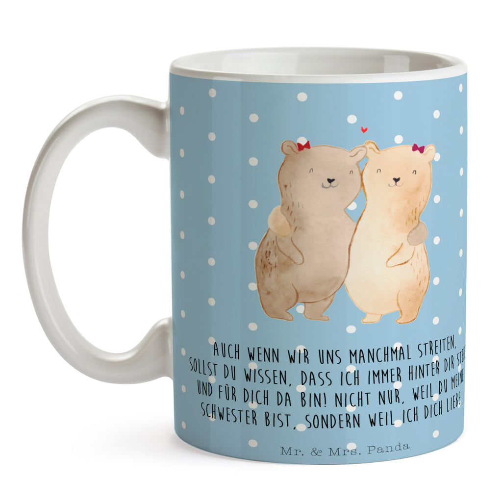 Tasse Bären Schwestern Schwester Becher, Kaffeetasse, Kaffeebecher, Tee, Frühstück, Büro  Familie, Vatertag, Muttertag, Bruder, Schwester, Mama, Papa, Oma, Opa