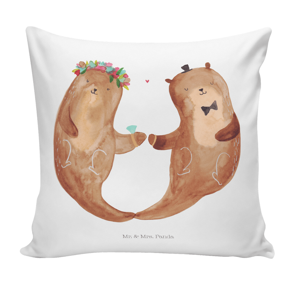 40x40 Kissen Hochzeitspaar Otter Kissenhülle, Kopfkissen, Sofakissen, Dekokissen, Motivkissen, Hochzeit, Hochzeitsgeschenk, Ehe, Hochzeitsfeier, Trauung, Trauungsgeschenk, Hochzeitskarte, Verlobungsfeier, Verlobungsgeschenk, Hochzeitsgeschenkideen, Hochzeitsgeschenke für Brautpaar, Hochzeitstag, Geschenk zur Hochzeit
