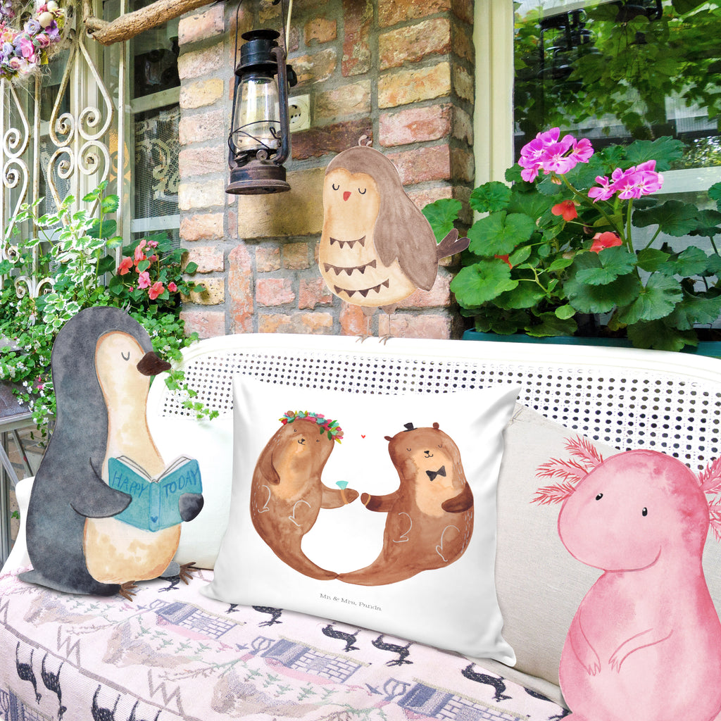 40x40 Kissen Hochzeitspaar Otter Kissenhülle, Kopfkissen, Sofakissen, Dekokissen, Motivkissen, Hochzeit, Hochzeitsgeschenk, Ehe, Hochzeitsfeier, Trauung, Trauungsgeschenk, Hochzeitskarte, Verlobungsfeier, Verlobungsgeschenk, Hochzeitsgeschenkideen, Hochzeitsgeschenke für Brautpaar, Hochzeitstag, Geschenk zur Hochzeit