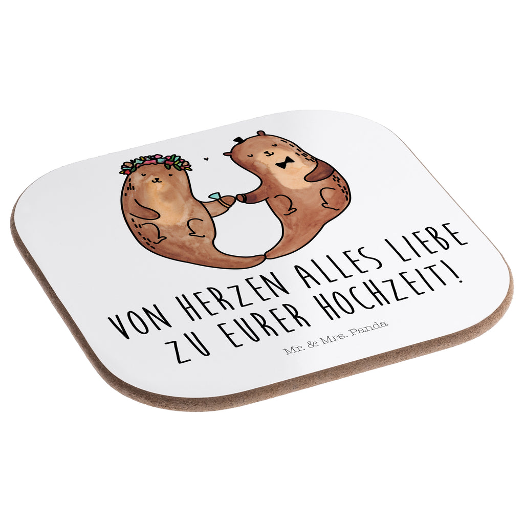 Quadratische Untersetzer Hochzeitspaar Otter Bierdeckel, Glasuntersetzer, Untersetzer Gläser, Getränkeuntersetzer, Hochzeit, Hochzeitsgeschenk, Ehe, Hochzeitsfeier, Trauung, Trauungsgeschenk, Hochzeitskarte, Verlobungsfeier, Verlobungsgeschenk, Hochzeitsgeschenkideen, Hochzeitsgeschenke für Brautpaar, Hochzeitstag, Geschenk zur Hochzeit