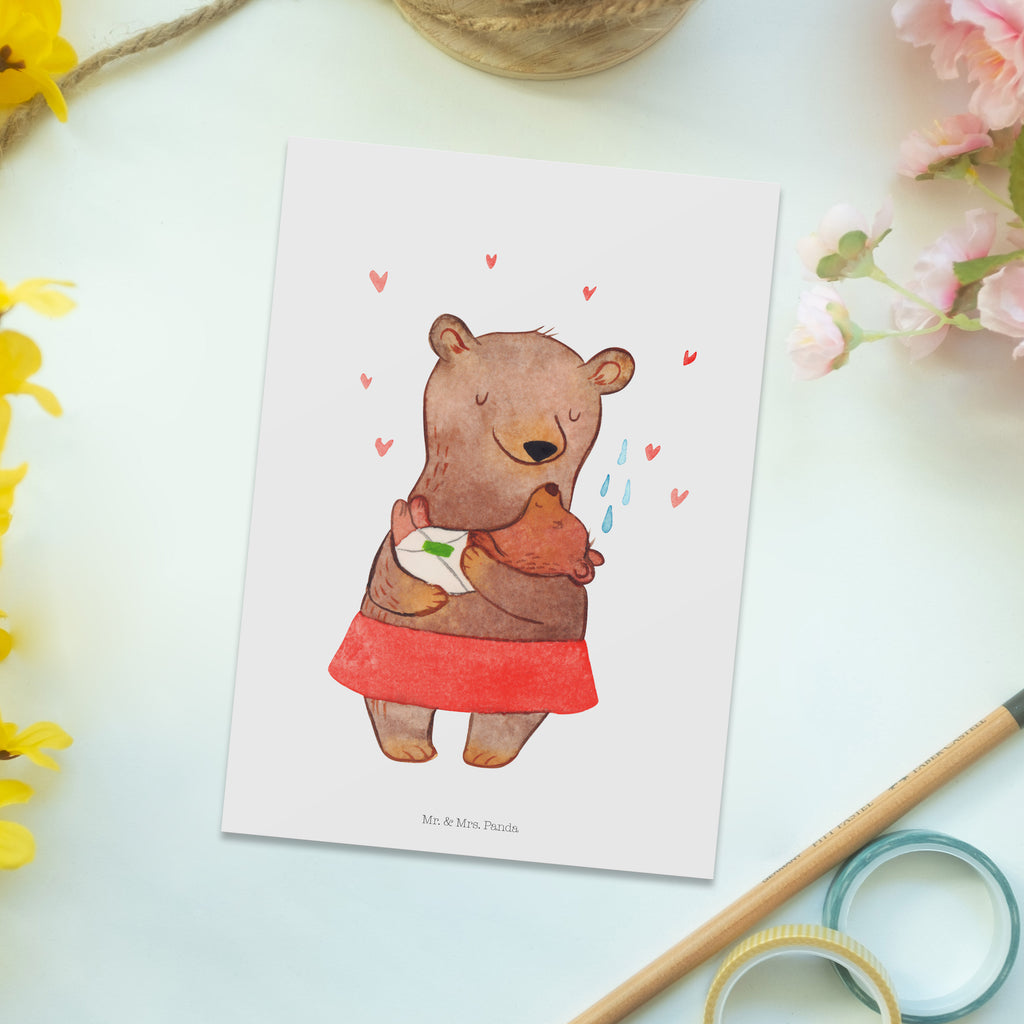 Postkarte Bären Baby Taufe Geschenkkarte, Grußkarte, Karte, Einladung, Ansichtskarte, Geburtstagskarte, Einladungskarte, Dankeskarte, Taufe, Taufgeschenk, Taufe Deko, zur Taufe, Taufspruch, Geschenk zur Taufe, Bär, Bärenmutter