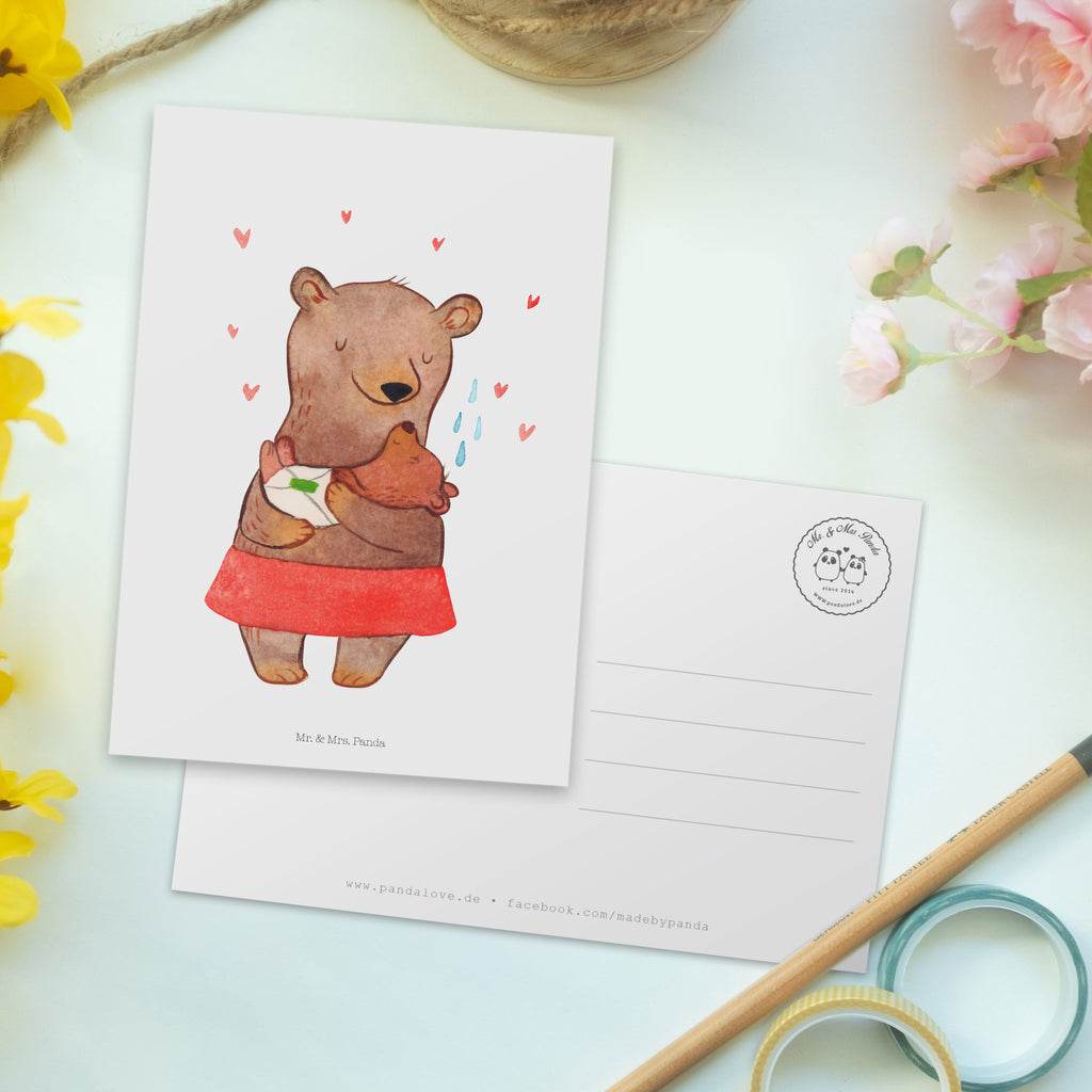 Postkarte Bären Baby Taufe Geschenkkarte, Grußkarte, Karte, Einladung, Ansichtskarte, Geburtstagskarte, Einladungskarte, Dankeskarte, Taufe, Taufgeschenk, Taufe Deko, zur Taufe, Taufspruch, Geschenk zur Taufe, Bär, Bärenmutter