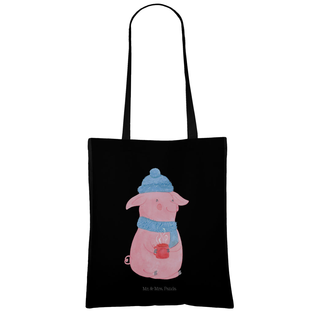 Tragetasche Lallelndes Glühschwein Beuteltasche, Beutel, Einkaufstasche, Jutebeutel, Stoffbeutel, Winter, Weihnachten, Weihnachtsdeko, Nikolaus, Advent, Heiligabend, Wintermotiv, Glühwein, Betrunken, Weihnachtsmarkt, Spruch