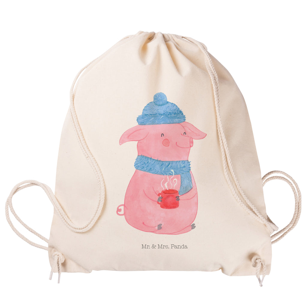 Sportbeutel Lallelndes Glühschwein Turnbeutel, Beutel, Sporttasche, Tasche, Stoffbeutel, Winter, Weihnachten, Weihnachtsdeko, Nikolaus, Advent, Heiligabend, Wintermotiv, Glühwein, Betrunken, Weihnachtsmarkt, Spruch