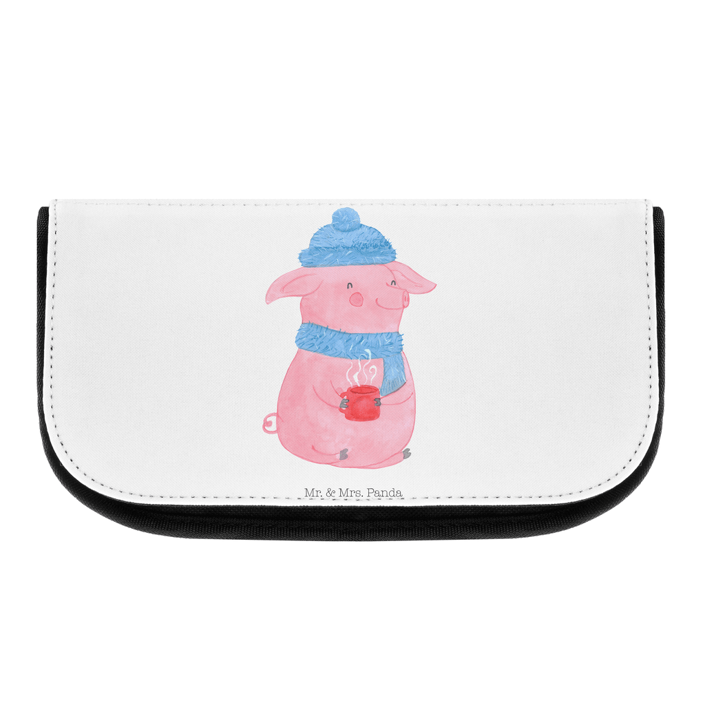 Kosmetiktasche Lallelndes Glühschwein Kosmetikbeutel, Kulturtasche, Kulturbeutel, Schminktasche, Make-Up Tasche, Winter, Weihnachten, Weihnachtsdeko, Nikolaus, Advent, Heiligabend, Wintermotiv, Glühwein, Betrunken, Weihnachtsmarkt, Spruch