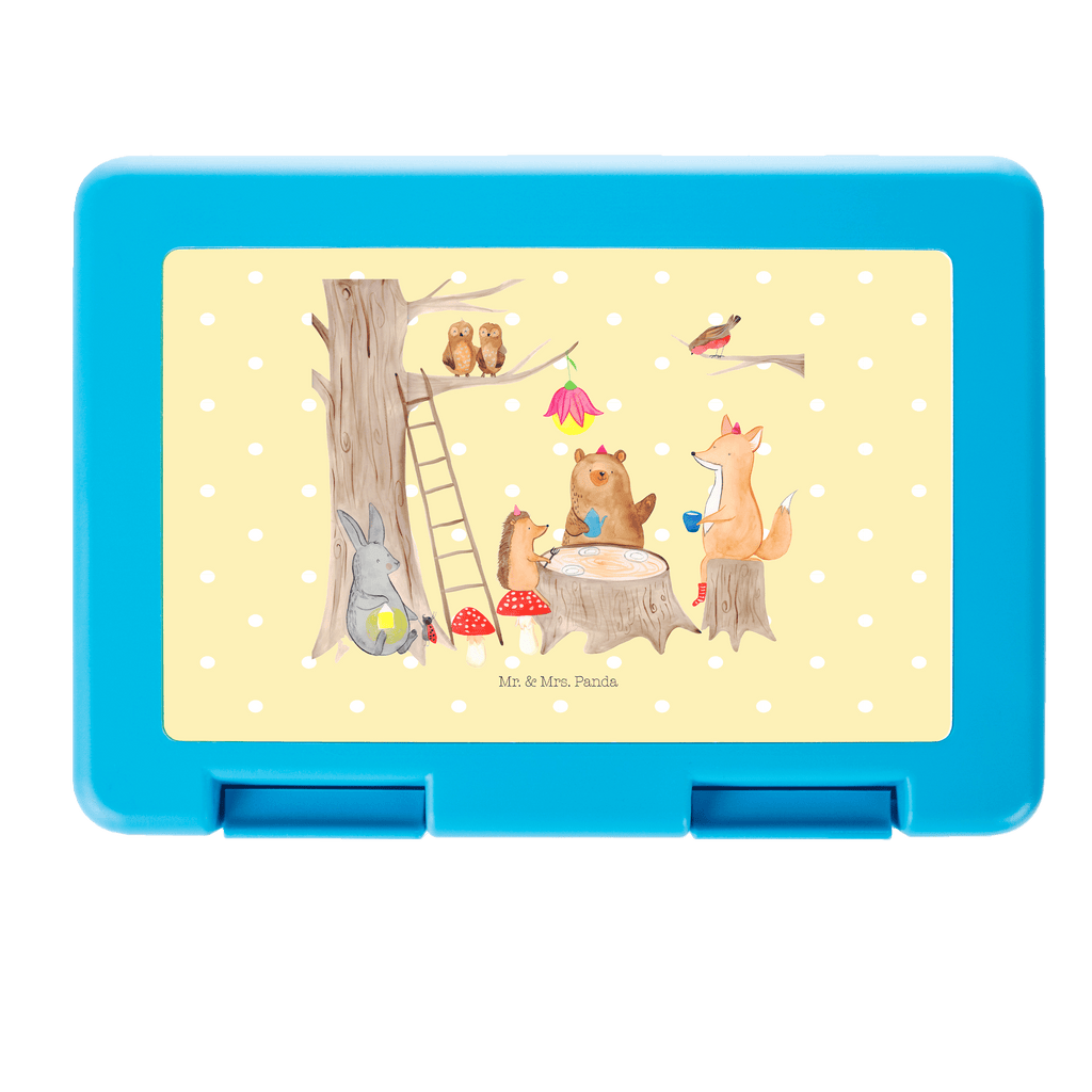 Brotdose Waldtiere Picknick Brotbox, Snackbox, Lunch box, Butterbrotdose, Brotzeitbox, Tiermotive, Gute Laune, lustige Sprüche, Tiere, Waldtiere, Picknick, Wald, Fuchs, Hase, Igel, Maus, Eichhörnchen