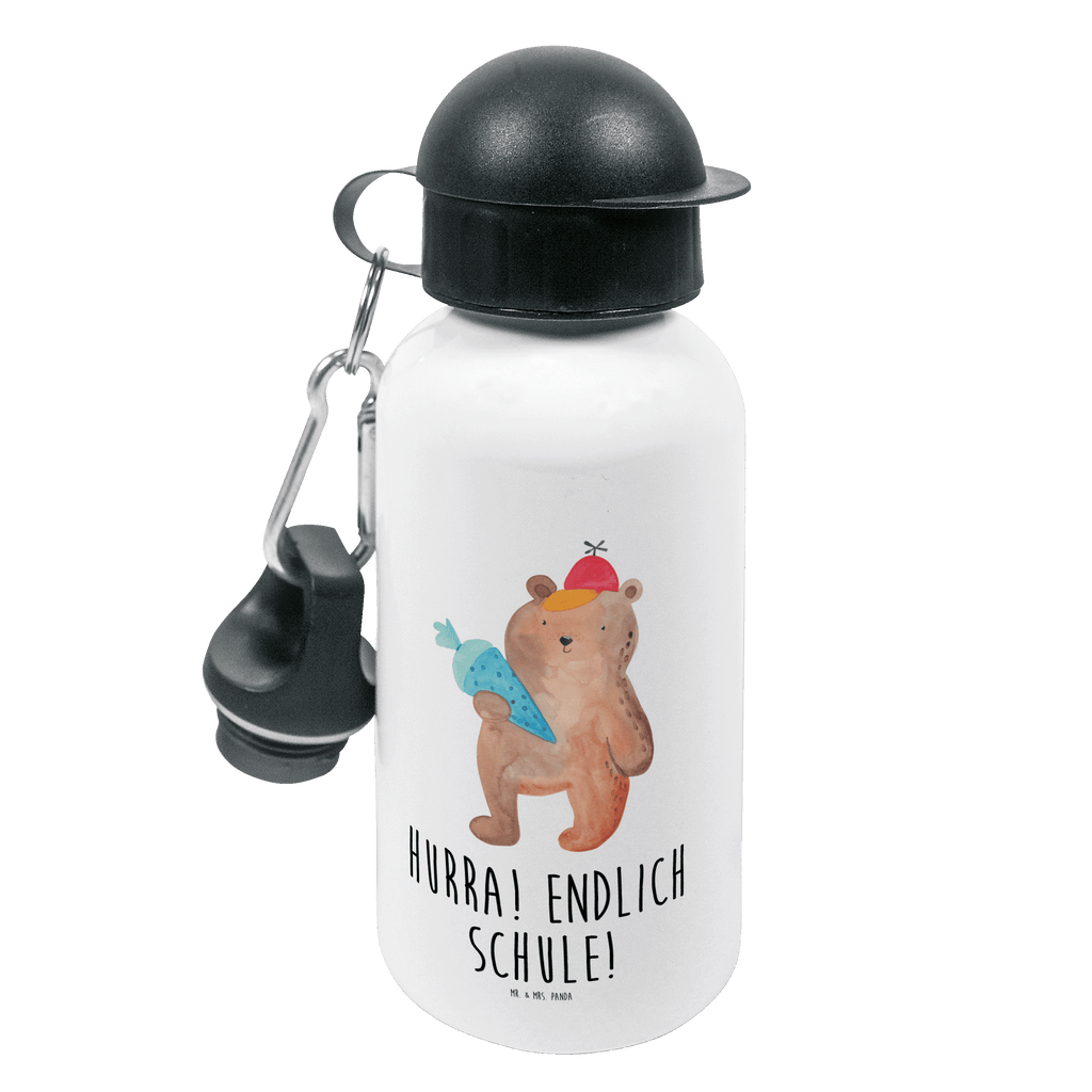 Kindertrinkflasche Bär mit Schultüte Kindertrinkflasche, Kinder Trinkflasche, Trinkflasche, Flasche, Kinderflasche, Kinder, Kids, Kindergarten Flasche, Grundschule, Jungs, Mädchen, Bär, Teddy, Teddybär, Bär Motiv, Schultüte, Erster Schultag Geschenk, Einschulung Geschenk, Schule Geschenk, Schulanfang, Schulbeginn