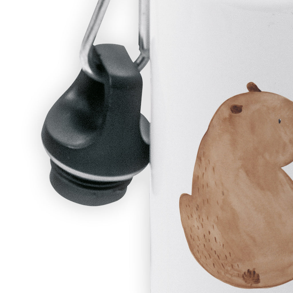 Kindertrinkflasche Bär Schulterblick Kindertrinkflasche, Kinder Trinkflasche, Trinkflasche, Flasche, Kinderflasche, Kinder, Kids, Kindergarten Flasche, Grundschule, Jungs, Mädchen, Bär, Teddy, Teddybär, Selbstachtung, Weltansicht, Motivation, Bären, Bärenliebe, Weisheit