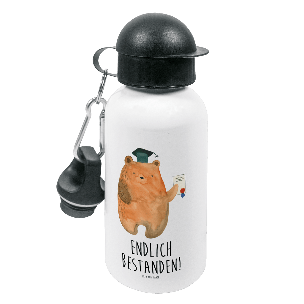 Kindertrinkflasche Prüfungsbär Kindertrinkflasche, Kinder Trinkflasche, Trinkflasche, Flasche, Kinderflasche, Kinder, Kids, Kindergarten Flasche, Grundschule, Jungs, Mädchen, Bär, Teddy, Teddybär, Abitur, Prüfungen, Prüfung bestanden, Abschluss, Zeugnis, Abschlusszeugnis