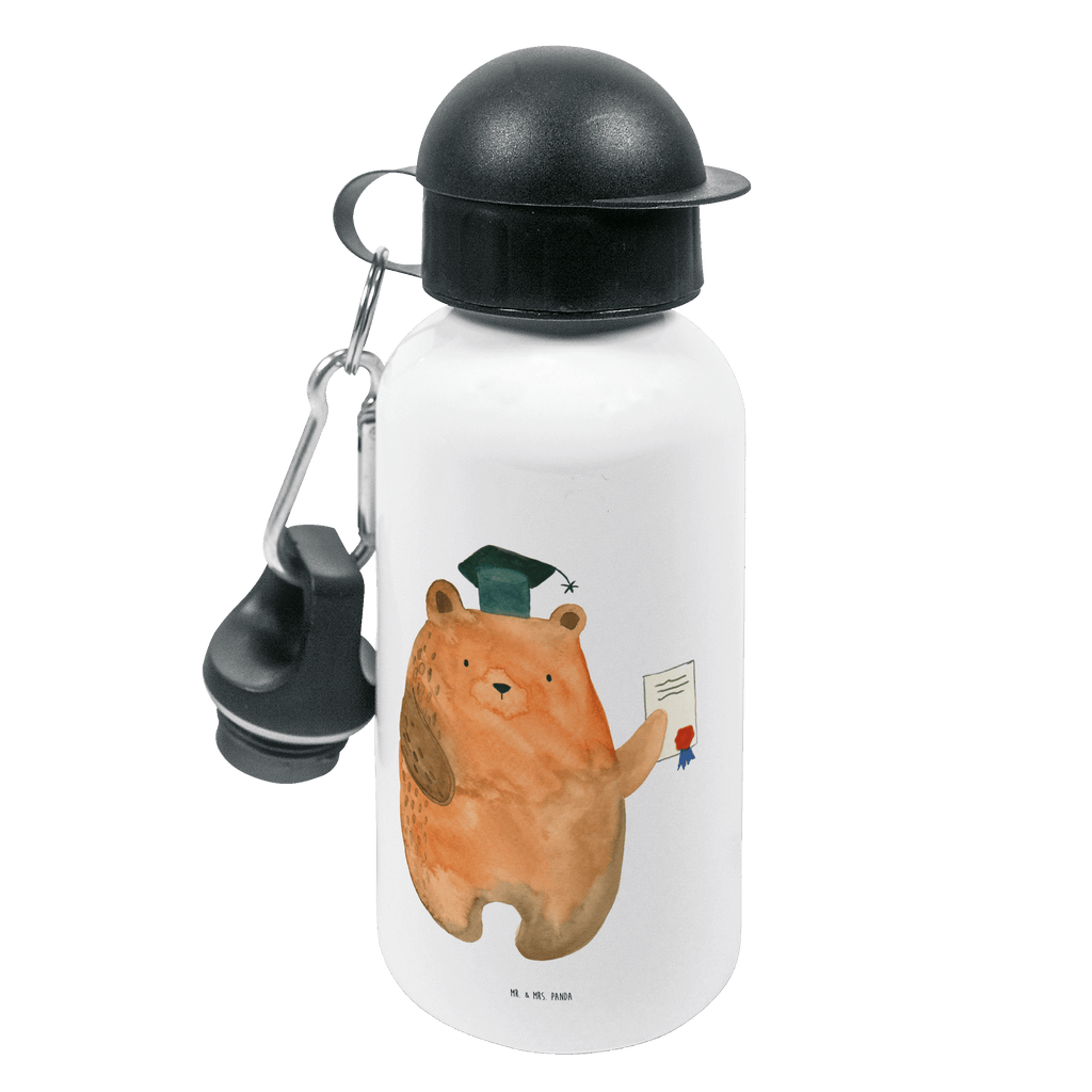 Kindertrinkflasche Prüfungsbär Kindertrinkflasche, Kinder Trinkflasche, Trinkflasche, Flasche, Kinderflasche, Kinder, Kids, Kindergarten Flasche, Grundschule, Jungs, Mädchen, Bär, Teddy, Teddybär, Abitur, Prüfungen, Prüfung bestanden, Abschluss, Zeugnis, Abschlusszeugnis
