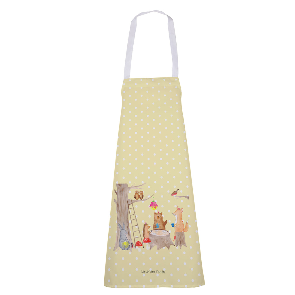 Kochschürze Waldtiere Picknick Schürze, Backschürze, Küchenschürze, Grillschürze, Latzschürze, Tiermotive, Gute Laune, lustige Sprüche, Tiere, Waldtiere, Picknick, Wald, Fuchs, Hase, Igel, Maus, Eichhörnchen
