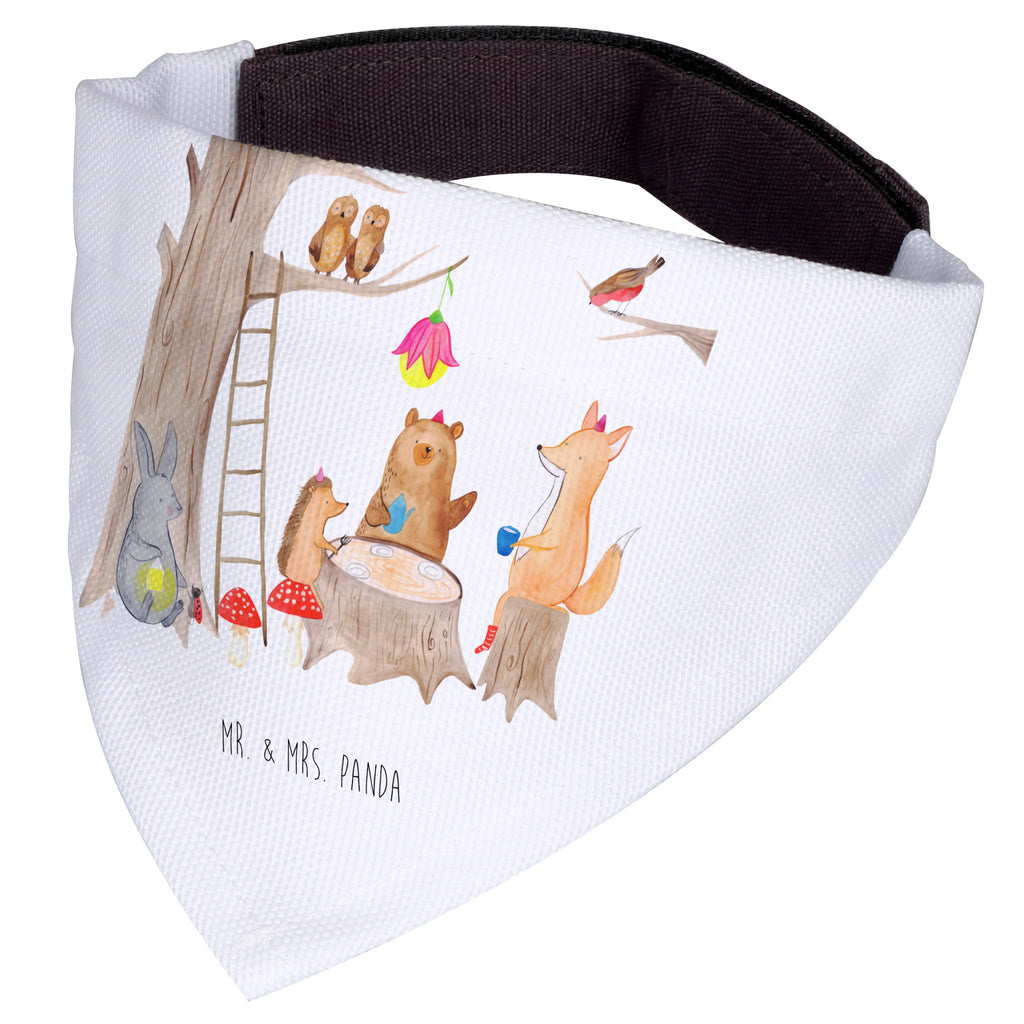 Hundehalstuch M Waldtiere Picknick Hundehalstuch, Halstuch, Hunde, Tuch, mittel, mittelgroße Hunde, Tiermotive, Gute Laune, lustige Sprüche, Tiere, Waldtiere, Picknick, Wald, Fuchs, Hase, Igel, Maus, Eichhörnchen