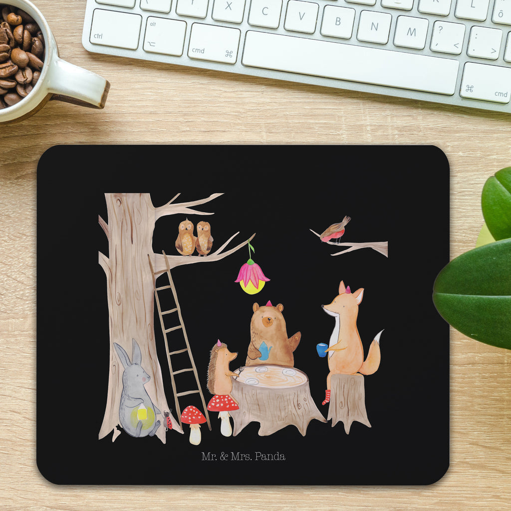 Mauspad Waldtiere Picknick Mousepad, Computer zubehör, Büroausstattung, PC Zubehör, Arbeitszimmer, Mauspad, Einzigartiges Mauspad, Designer Mauspad, Tiermotive, Gute Laune, lustige Sprüche, Tiere, Waldtiere, Picknick, Wald, Fuchs, Hase, Igel, Maus, Eichhörnchen