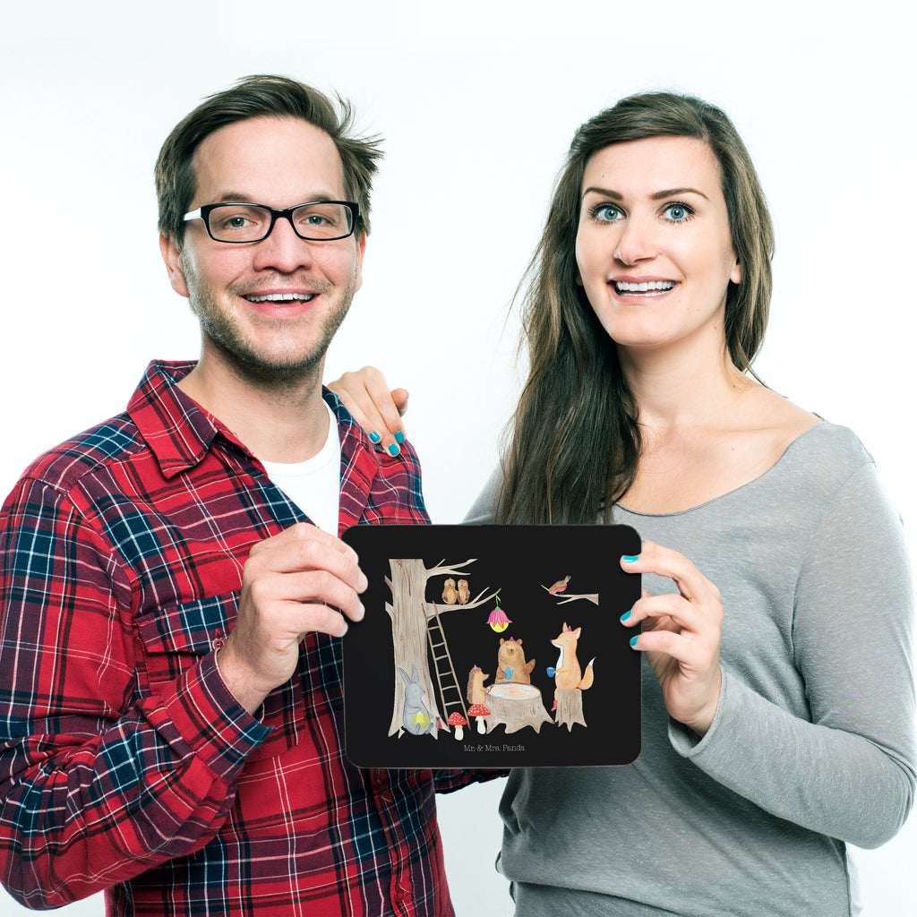 Mauspad Waldtiere Picknick Mousepad, Computer zubehör, Büroausstattung, PC Zubehör, Arbeitszimmer, Mauspad, Einzigartiges Mauspad, Designer Mauspad, Tiermotive, Gute Laune, lustige Sprüche, Tiere, Waldtiere, Picknick, Wald, Fuchs, Hase, Igel, Maus, Eichhörnchen