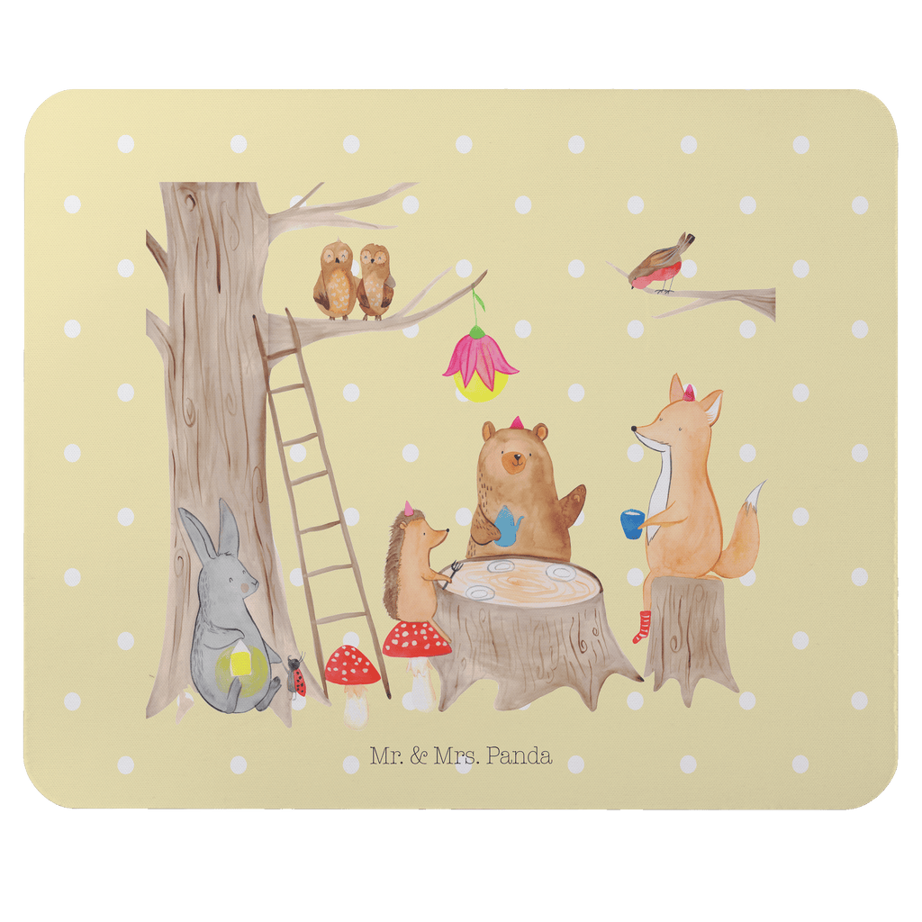Mauspad Waldtiere Picknick Mousepad, Computer zubehör, Büroausstattung, PC Zubehör, Arbeitszimmer, Mauspad, Einzigartiges Mauspad, Designer Mauspad, Tiermotive, Gute Laune, lustige Sprüche, Tiere, Waldtiere, Picknick, Wald, Fuchs, Hase, Igel, Maus, Eichhörnchen